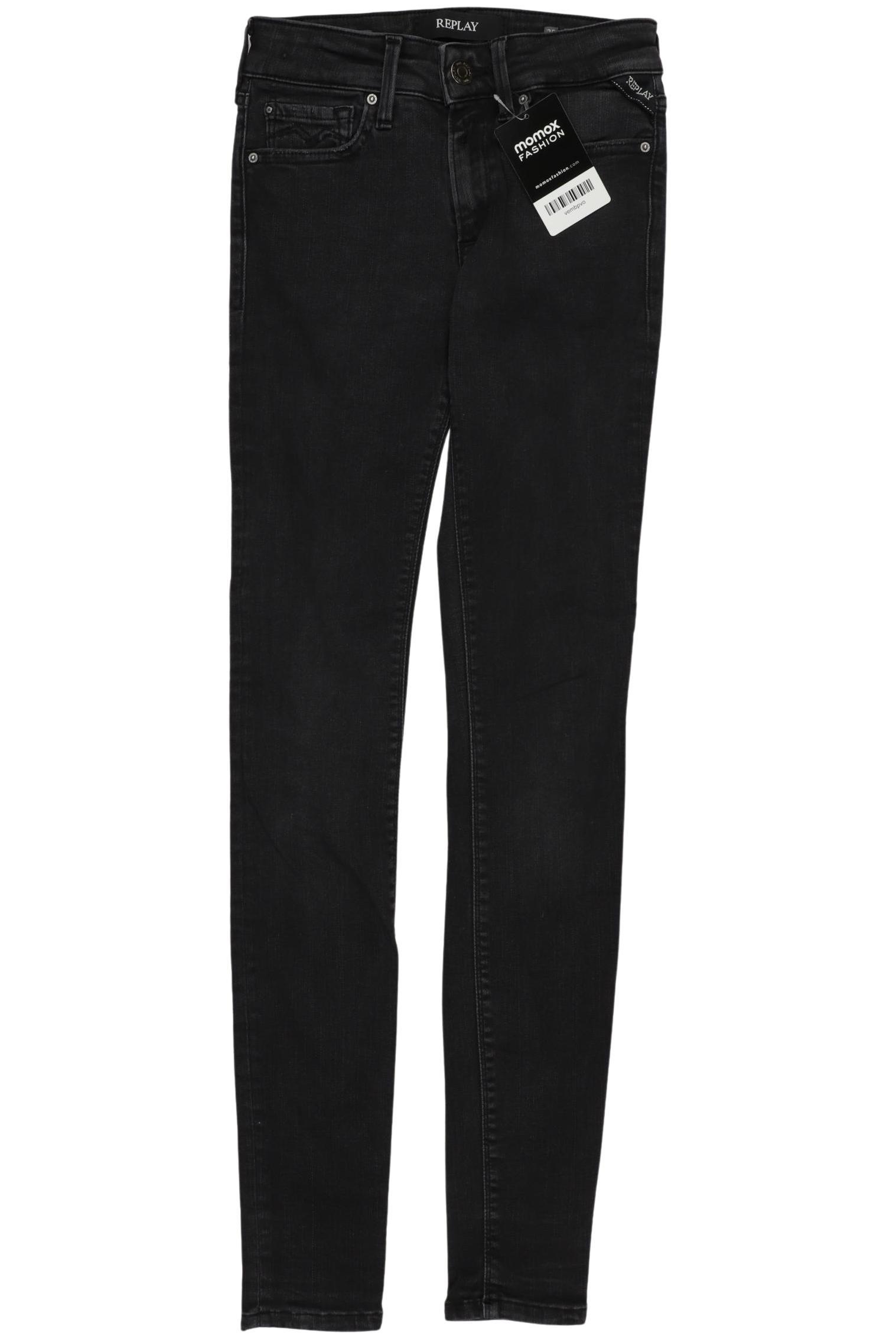 

Replay Damen Jeans, schwarz, Gr. 25