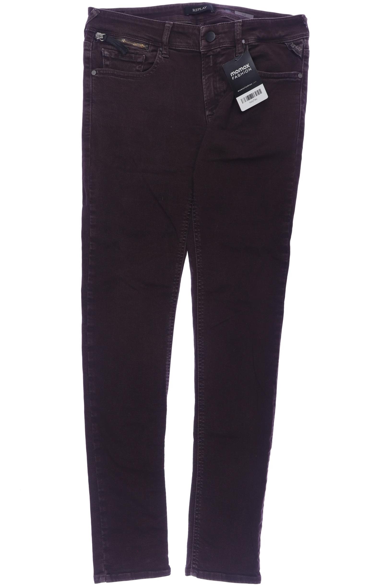 

Replay Damen Jeans, bordeaux, Gr. 30