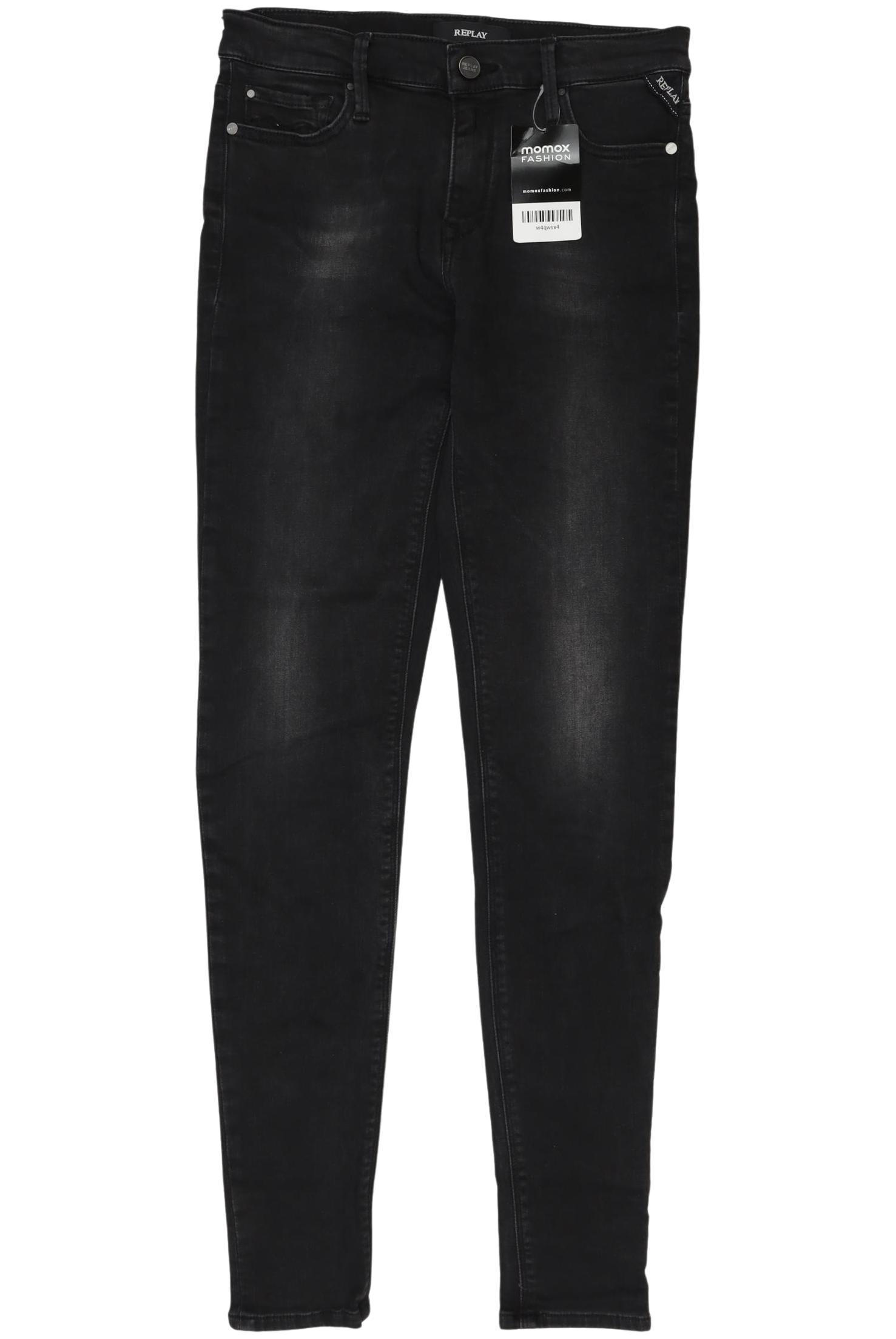 

Replay Damen Jeans, schwarz, Gr. 28