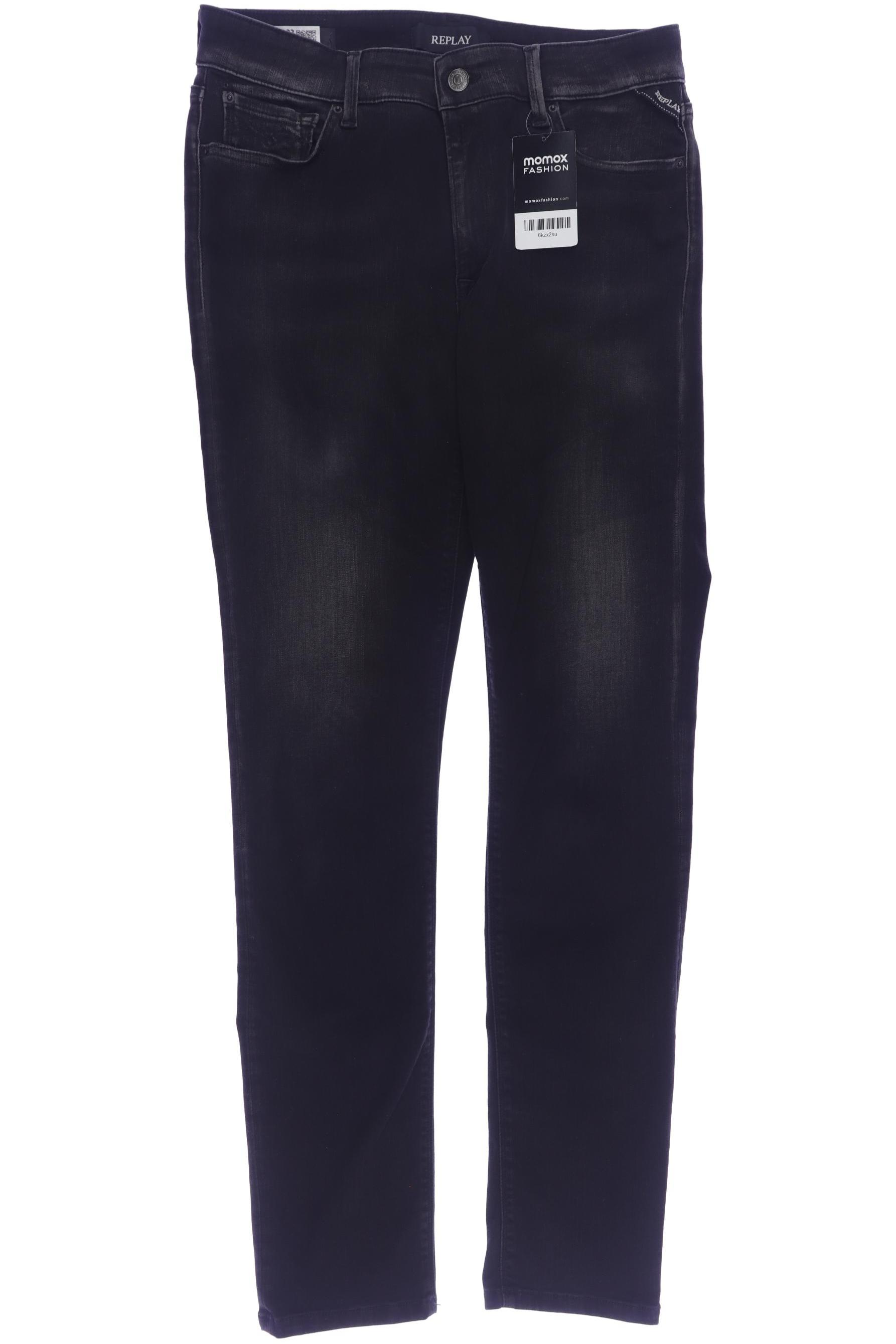 

Replay Damen Jeans, schwarz, Gr. 33