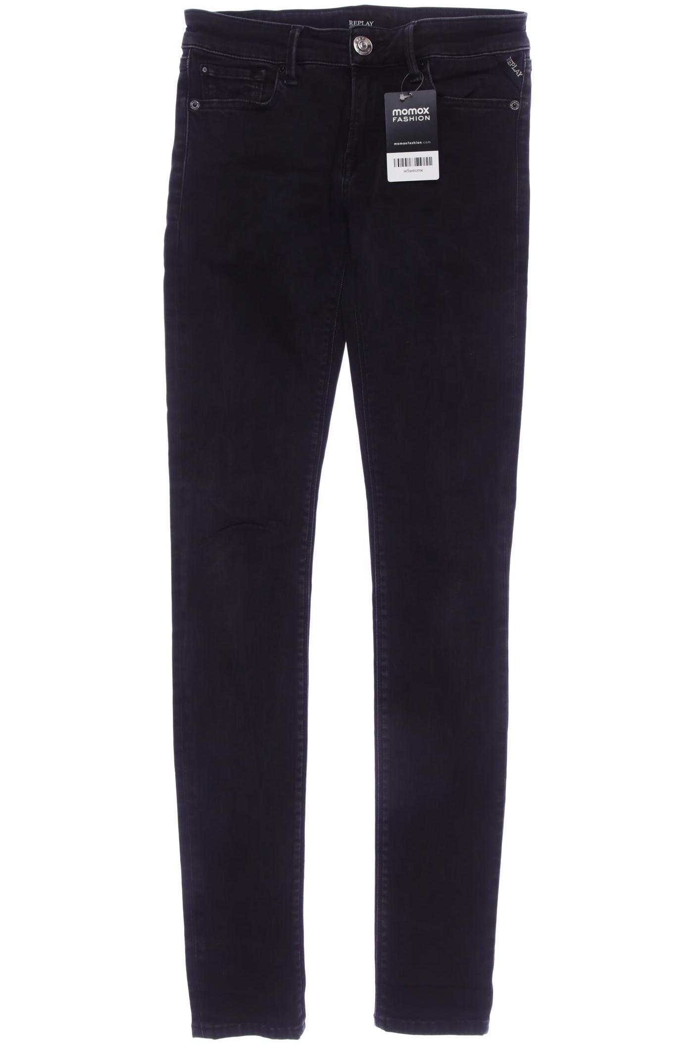 

Replay Damen Jeans, schwarz, Gr. 26