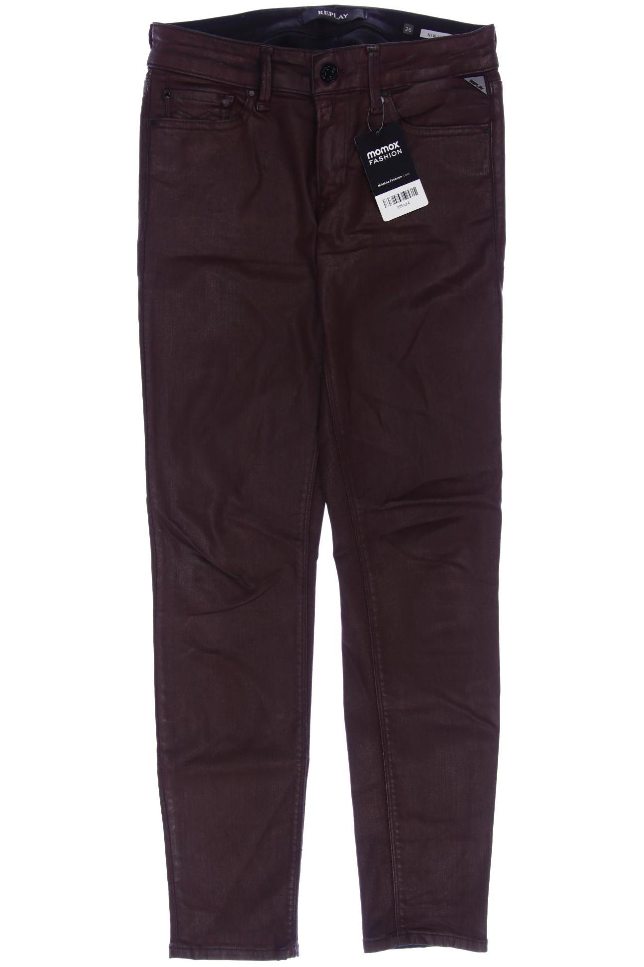 

Replay Damen Jeans, bordeaux, Gr. 26