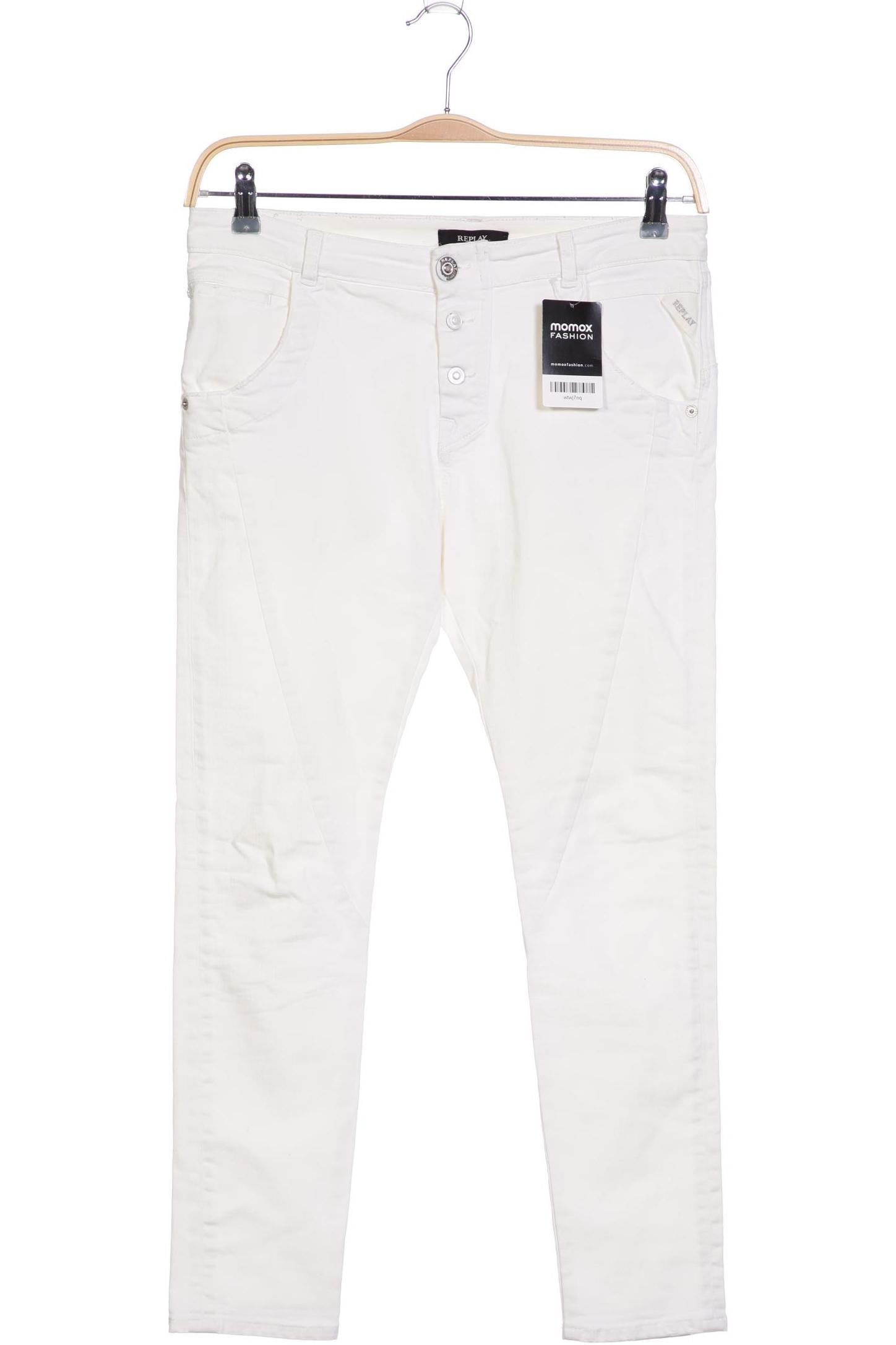 

Replay Damen Jeans, weiß