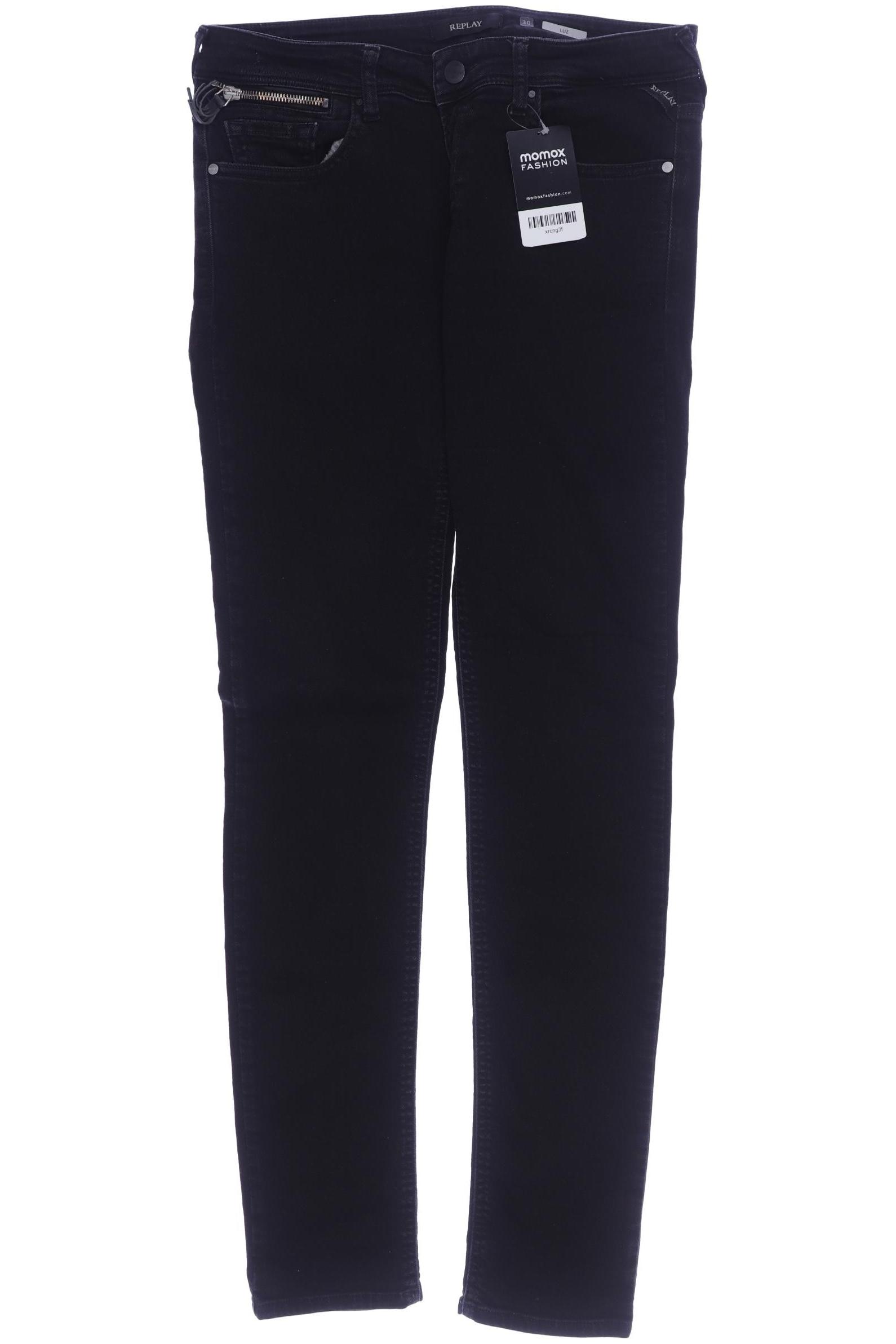 

Replay Damen Jeans, schwarz, Gr. 30