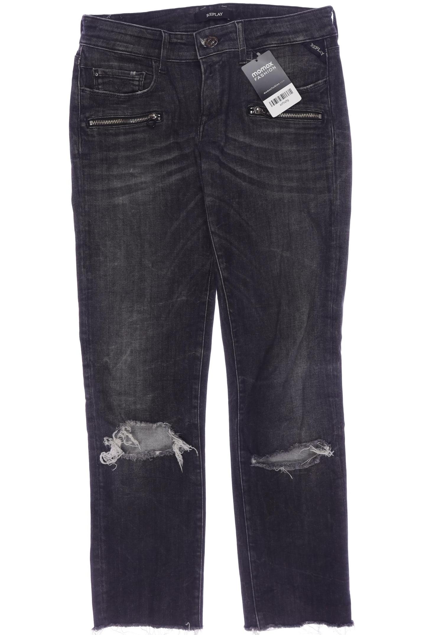 

Replay Damen Jeans, grau, Gr. 28