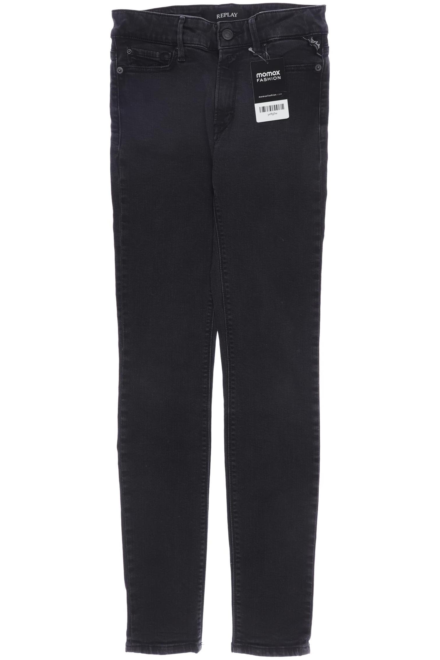 

Replay Damen Jeans, schwarz, Gr. 27