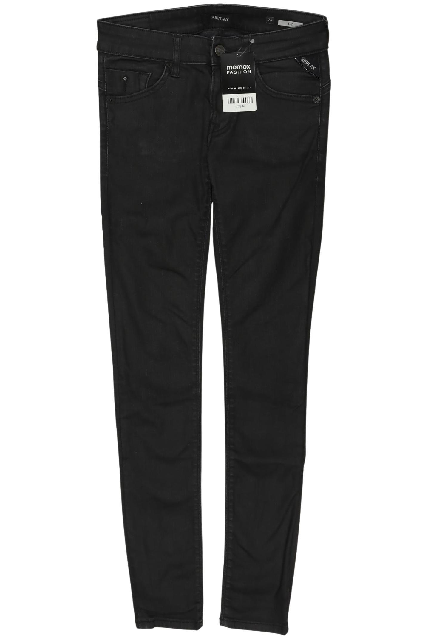

Replay Damen Jeans, schwarz, Gr. 24