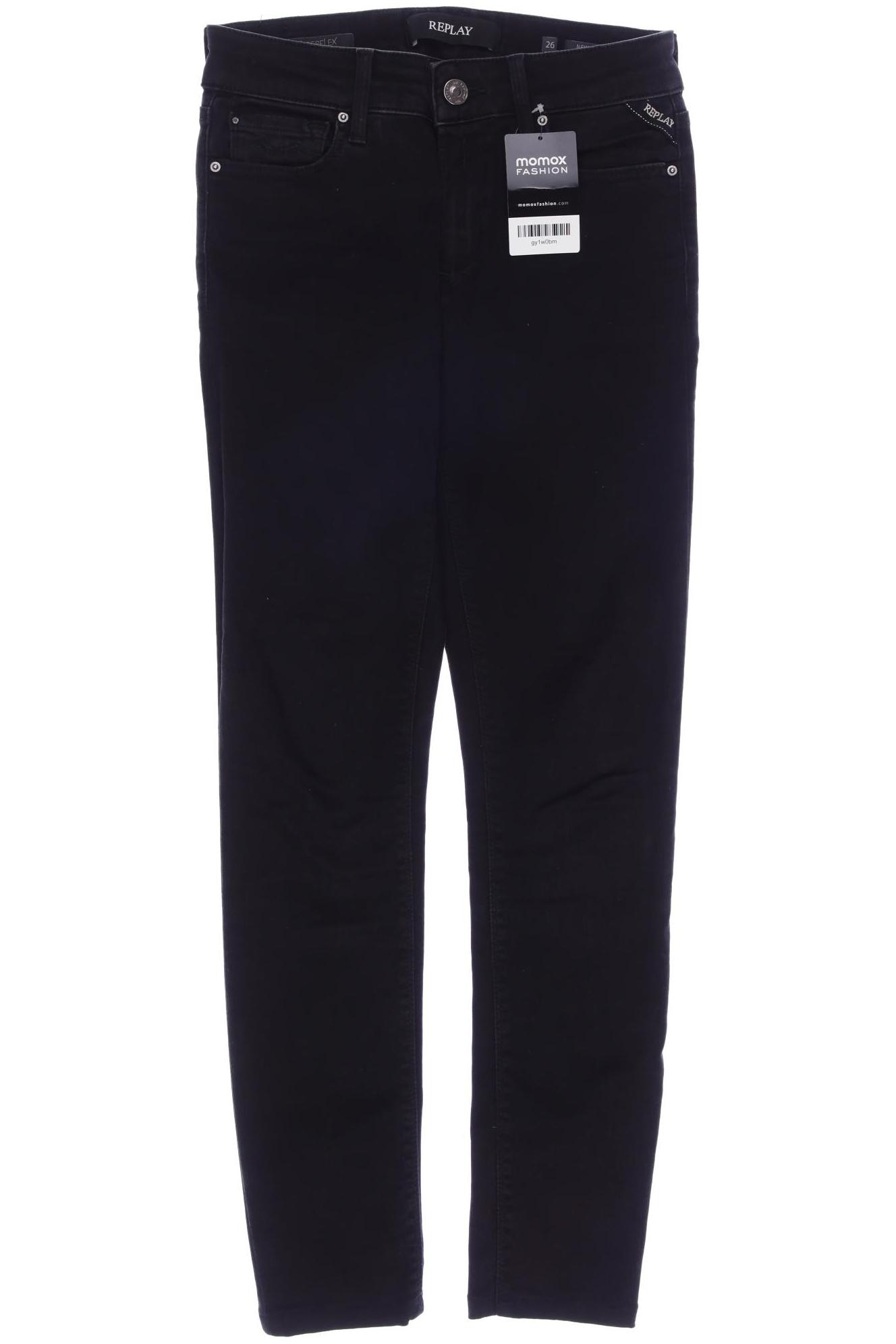 

Replay Damen Jeans, schwarz, Gr. 26