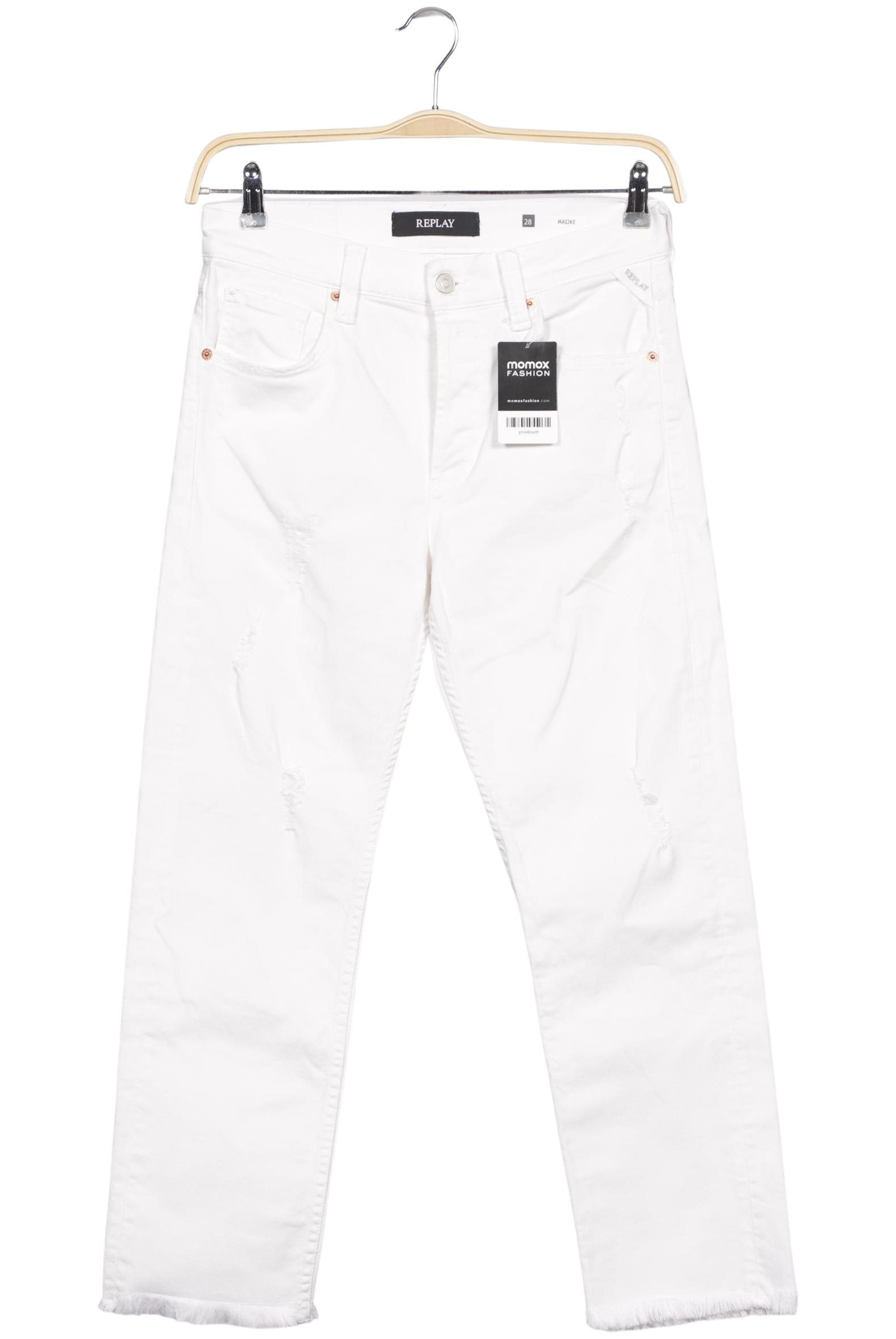 

Replay Damen Jeans, weiß, Gr. 28