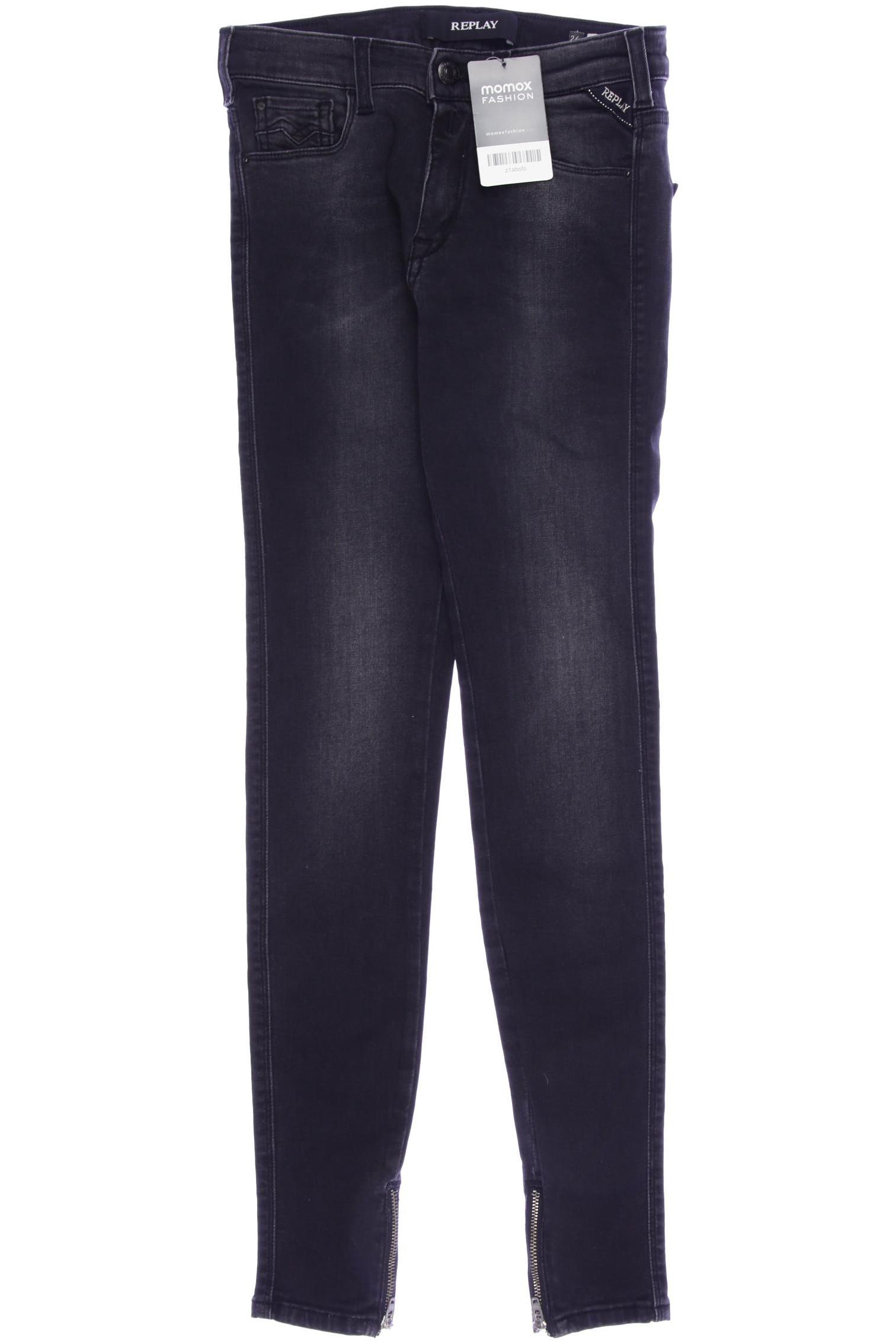 

Replay Damen Jeans, schwarz, Gr. 24