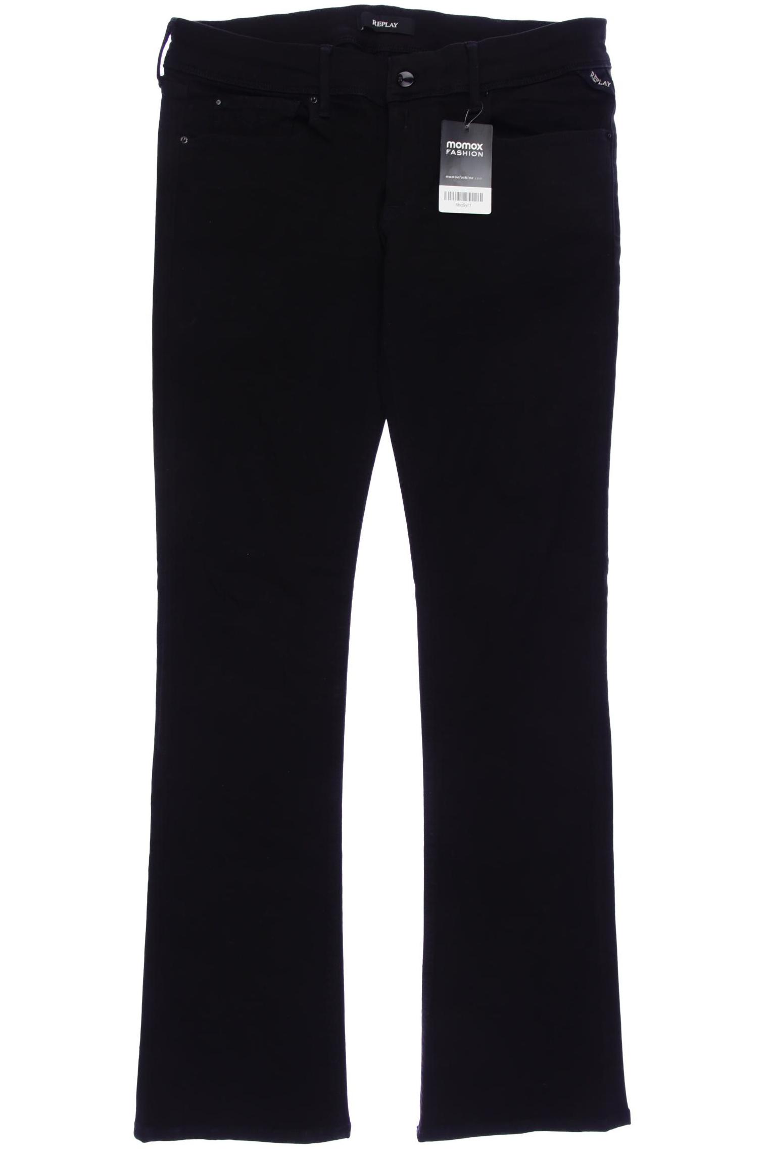 

Replay Damen Jeans, schwarz, Gr. 42
