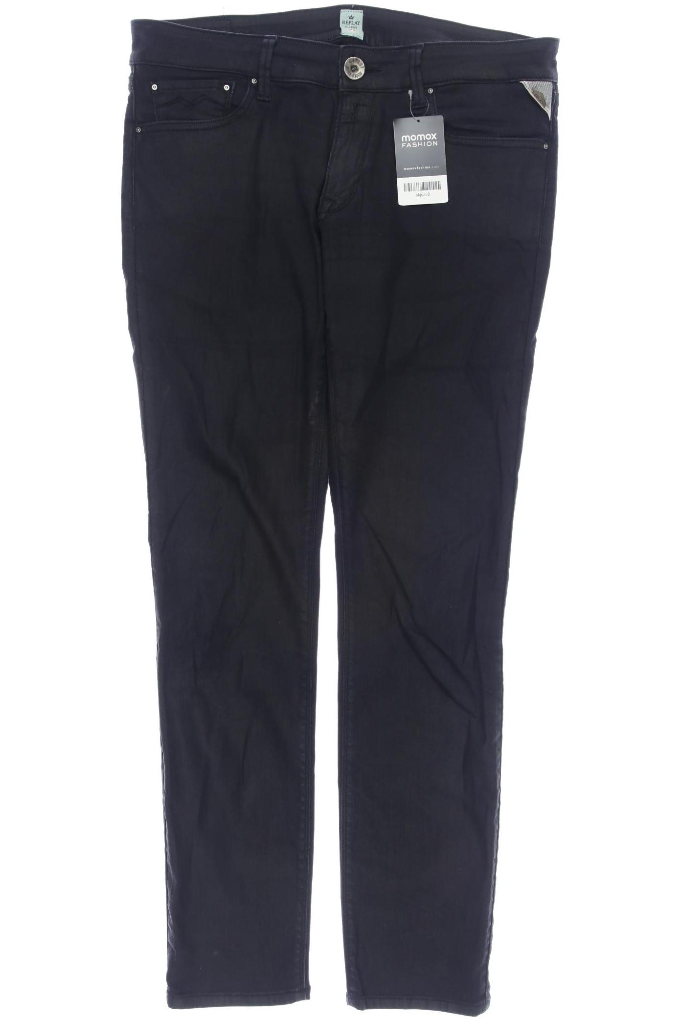 

Replay Damen Jeans, schwarz, Gr. 33