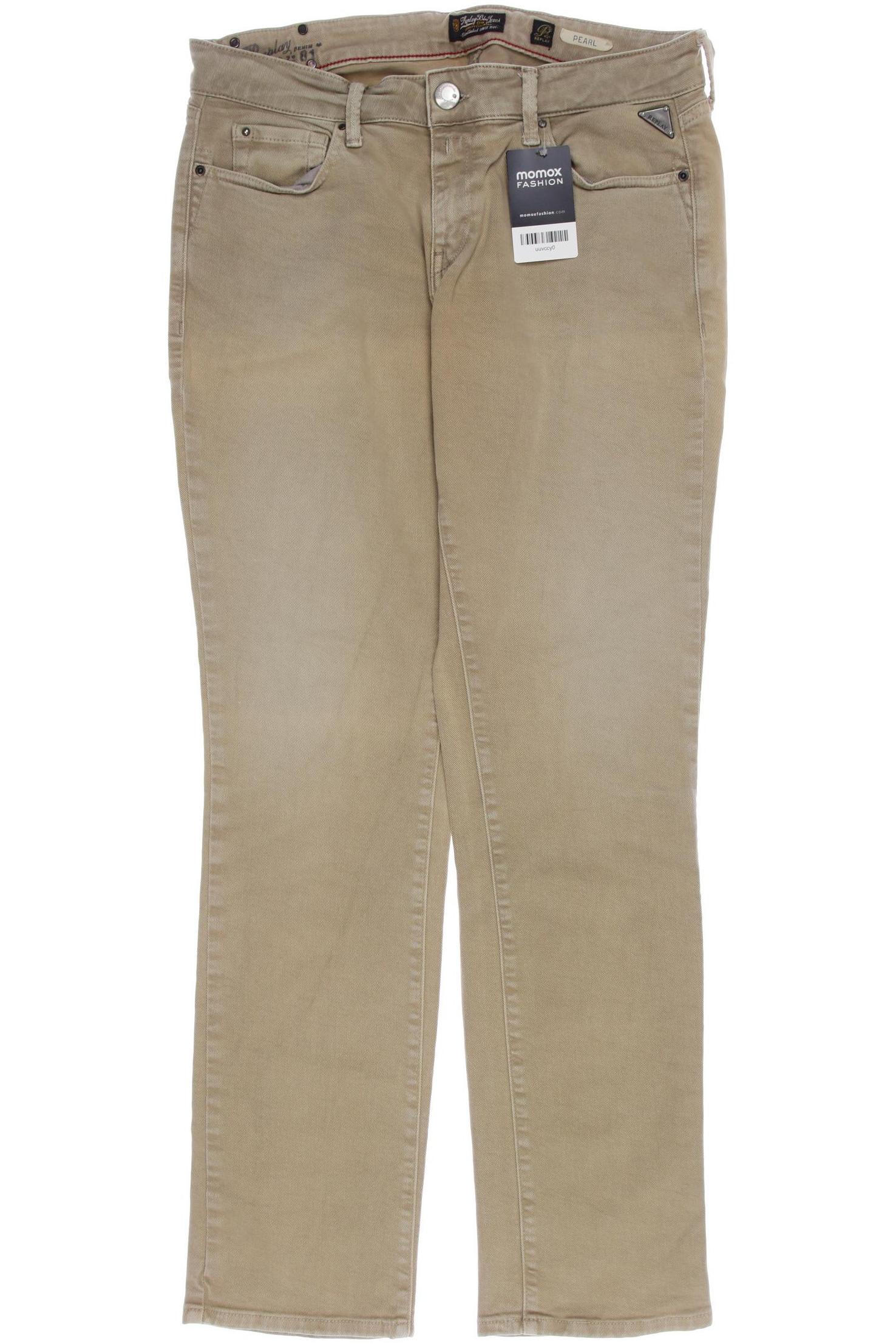 

Replay Damen Jeans, beige, Gr. 32