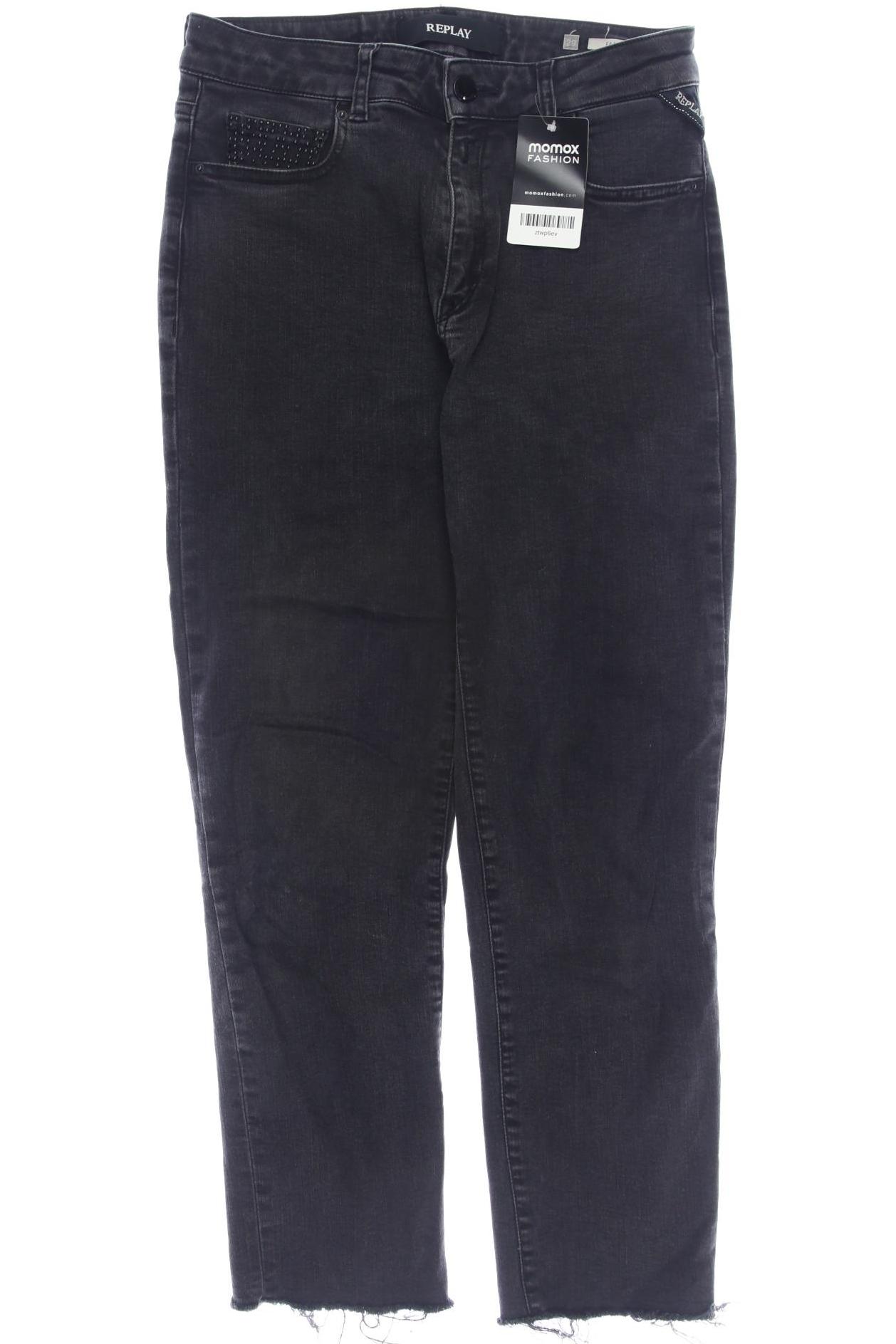 

Replay Damen Jeans, schwarz, Gr. 29