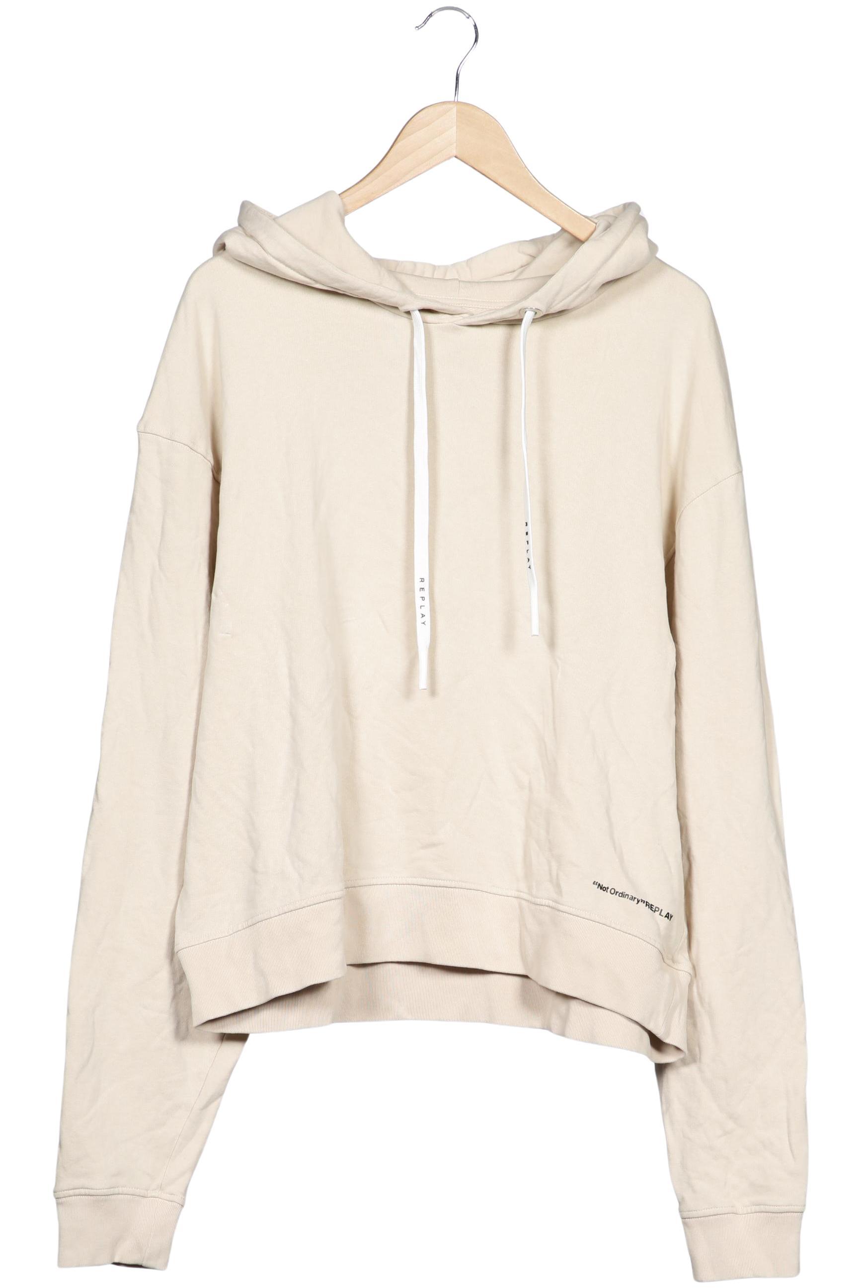 

Replay Damen Kapuzenpullover, beige, Gr. 42