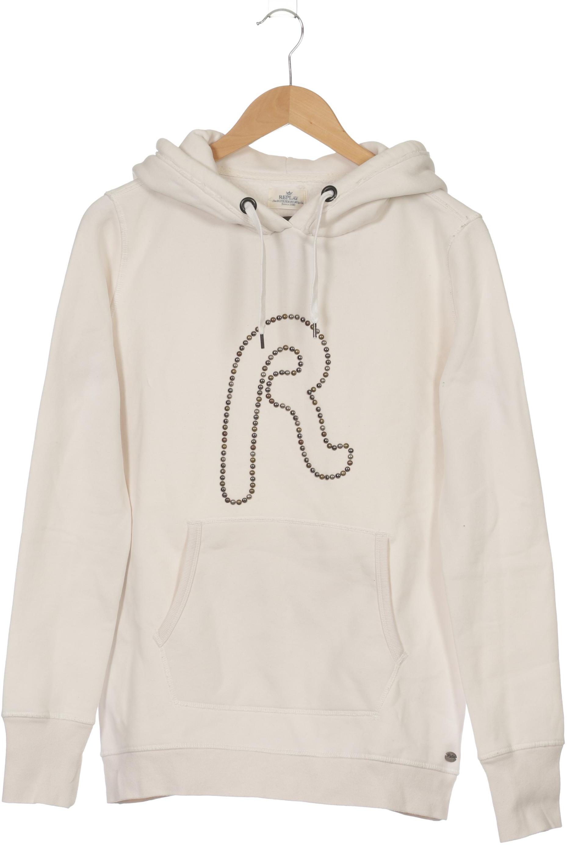 

Replay Damen Kapuzenpullover, weiß, Gr. 44