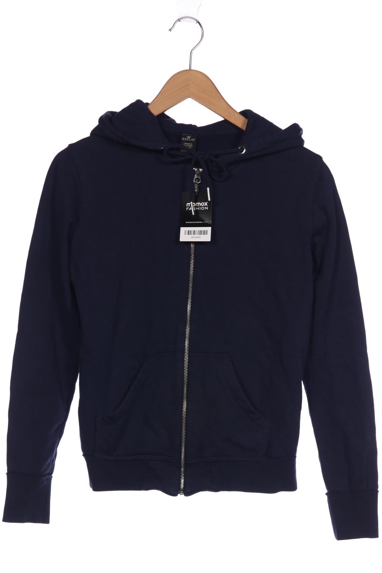 

Replay Damen Kapuzenpullover, marineblau, Gr. 36
