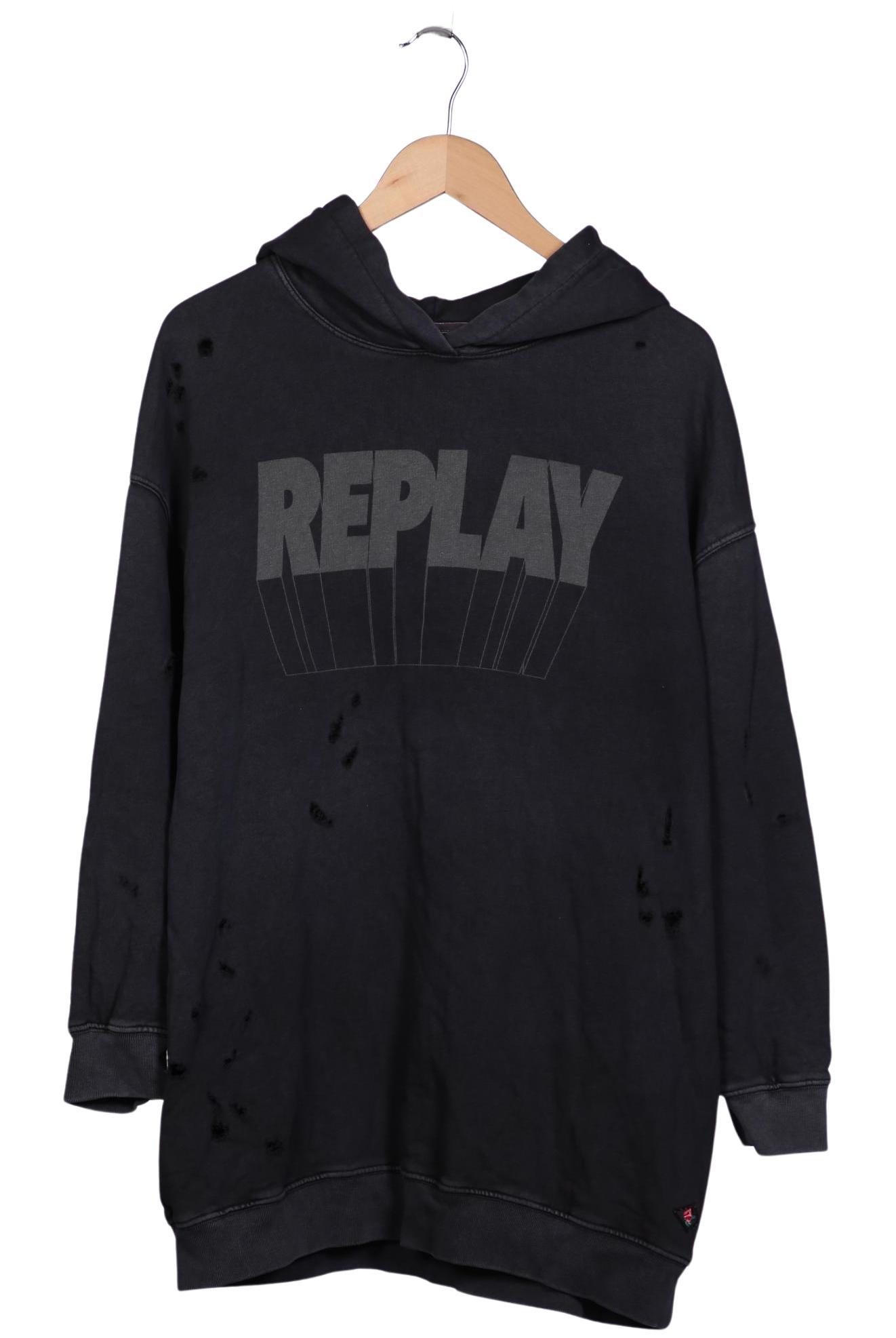 

Replay Damen Kapuzenpullover, türkis, Gr. 34