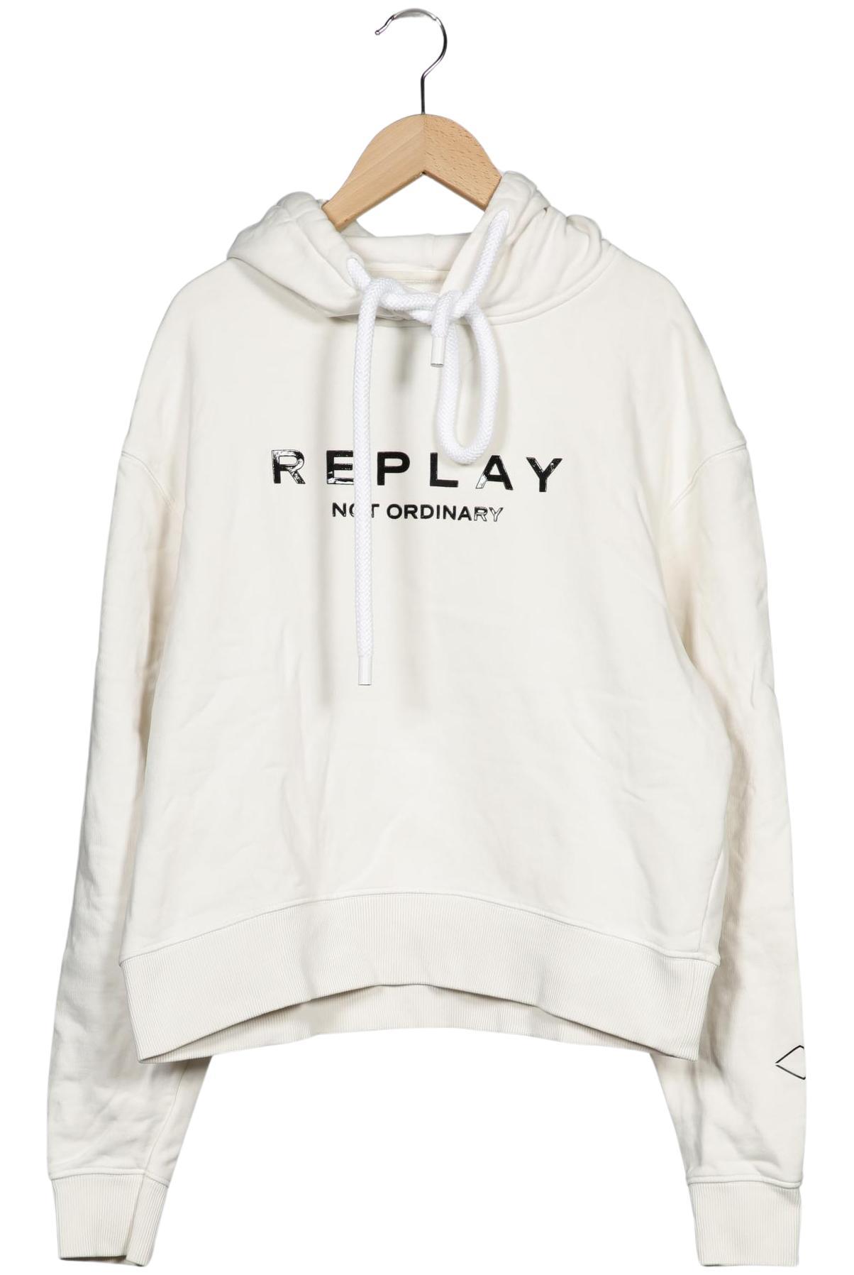

Replay Damen Kapuzenpullover, cremeweiß, Gr. 34