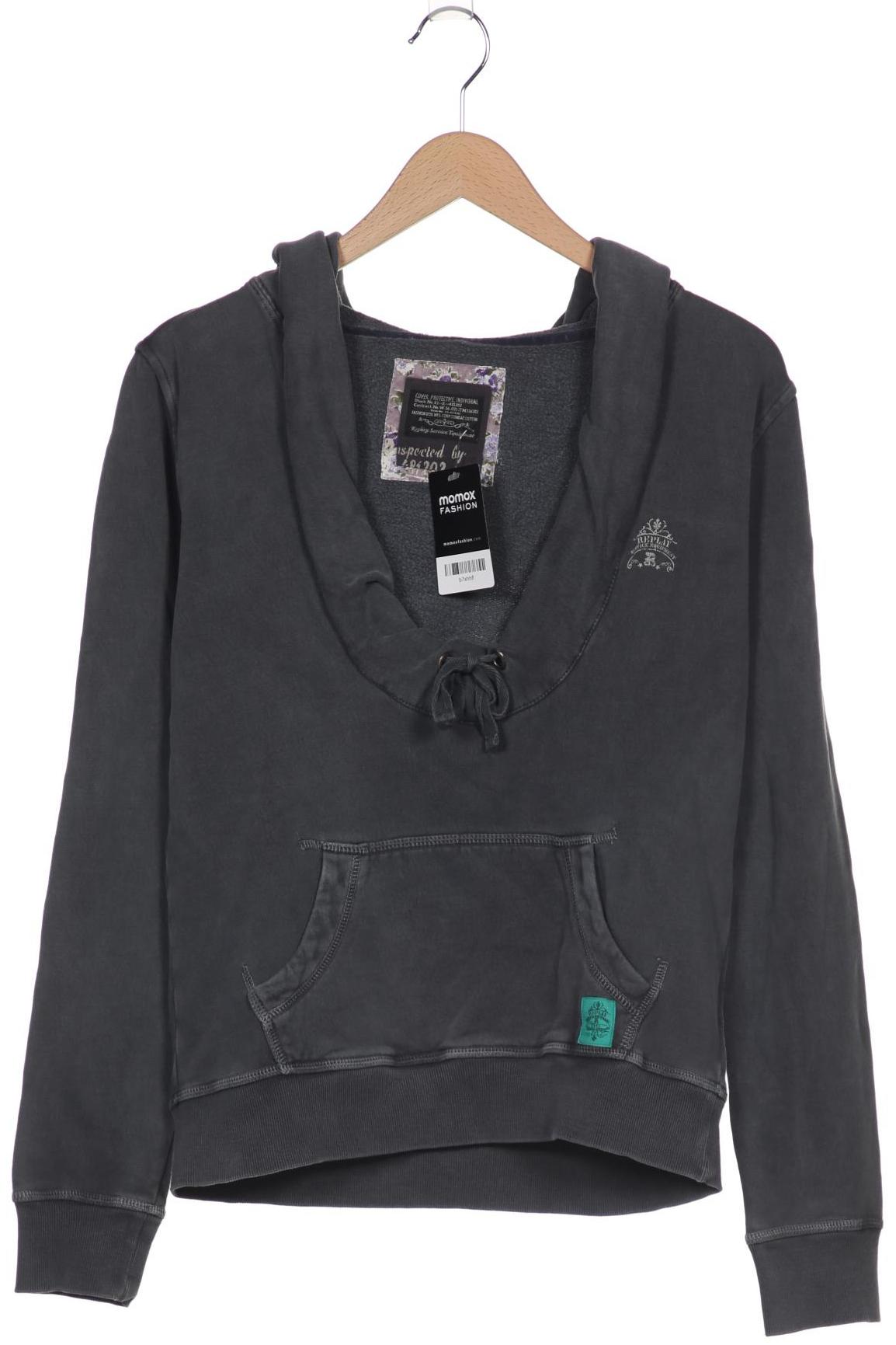 

Replay Damen Kapuzenpullover, grau