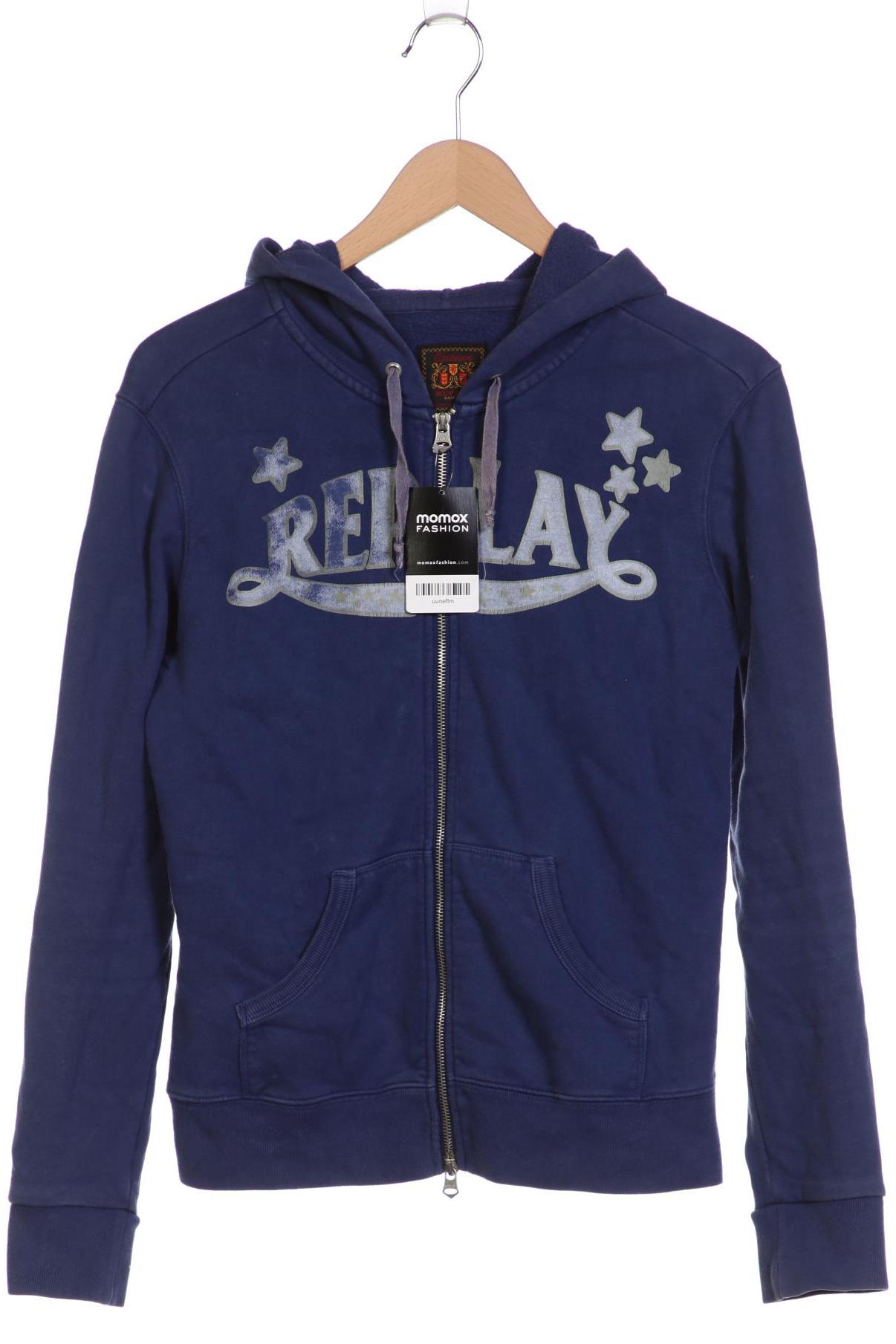 

Replay Damen Kapuzenpullover, marineblau, Gr. 42
