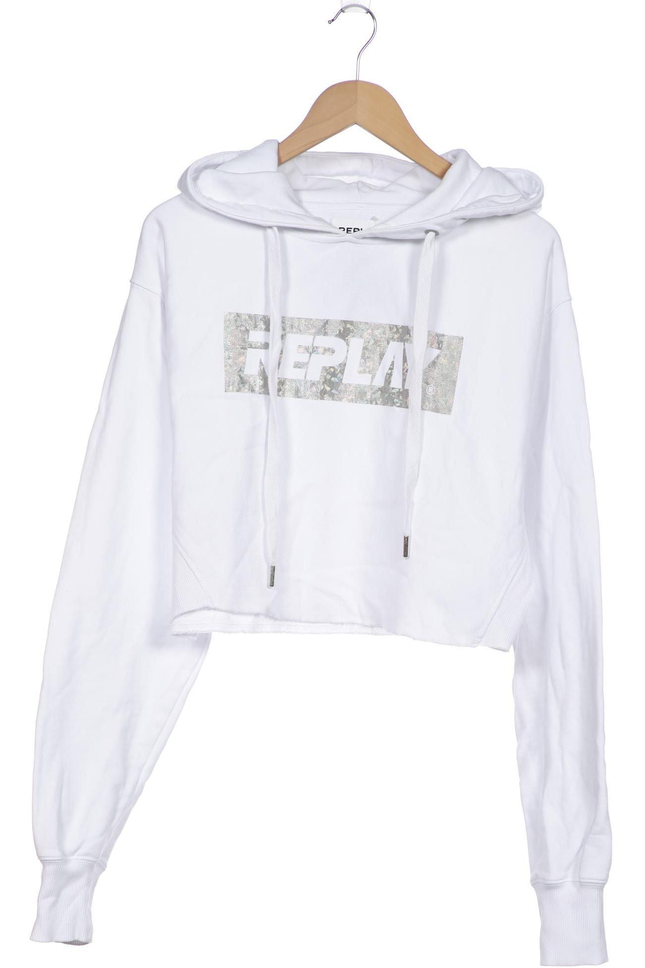

Replay Damen Kapuzenpullover, weiß
