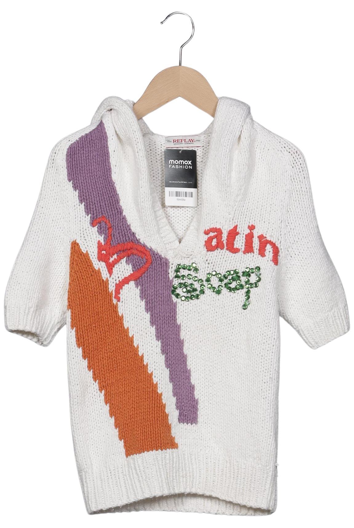 

Replay Damen Kapuzenpullover, weiß, Gr. 36