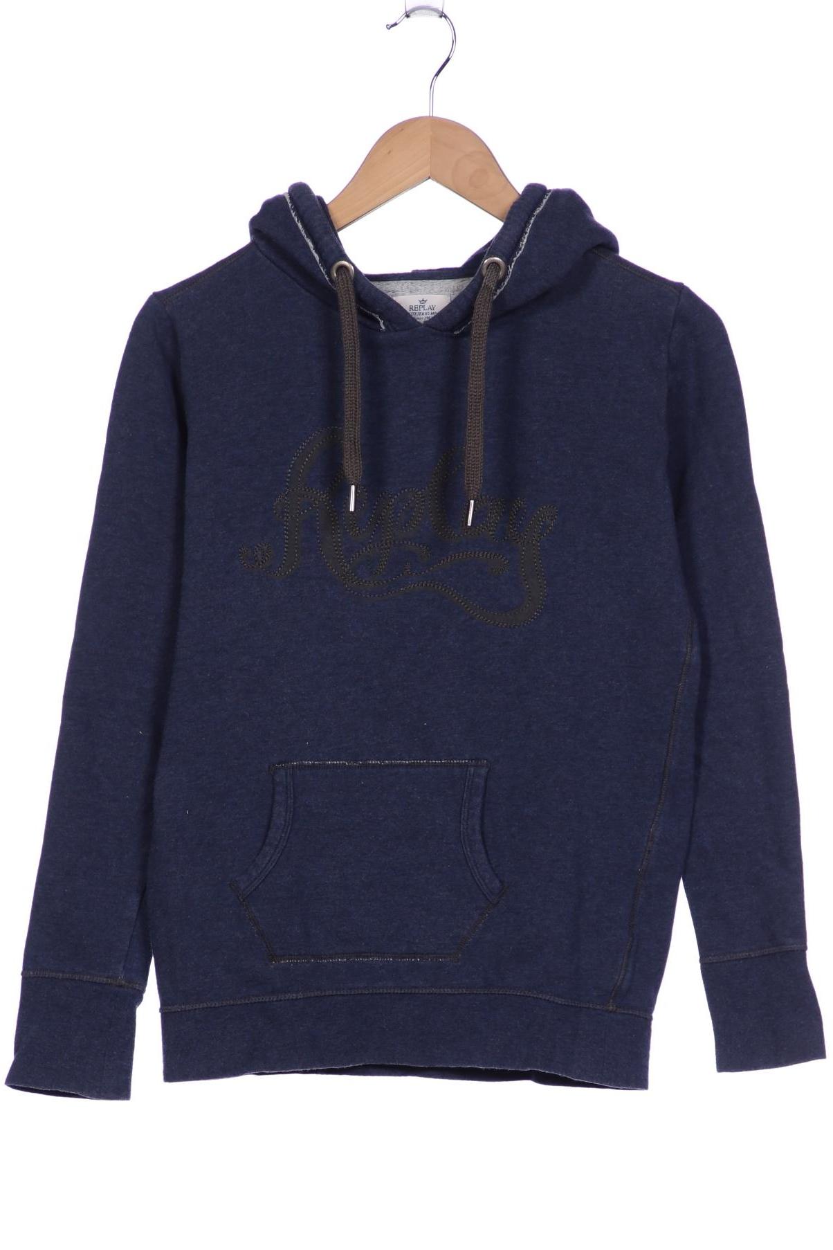 

Replay Damen Kapuzenpullover, marineblau, Gr. 38