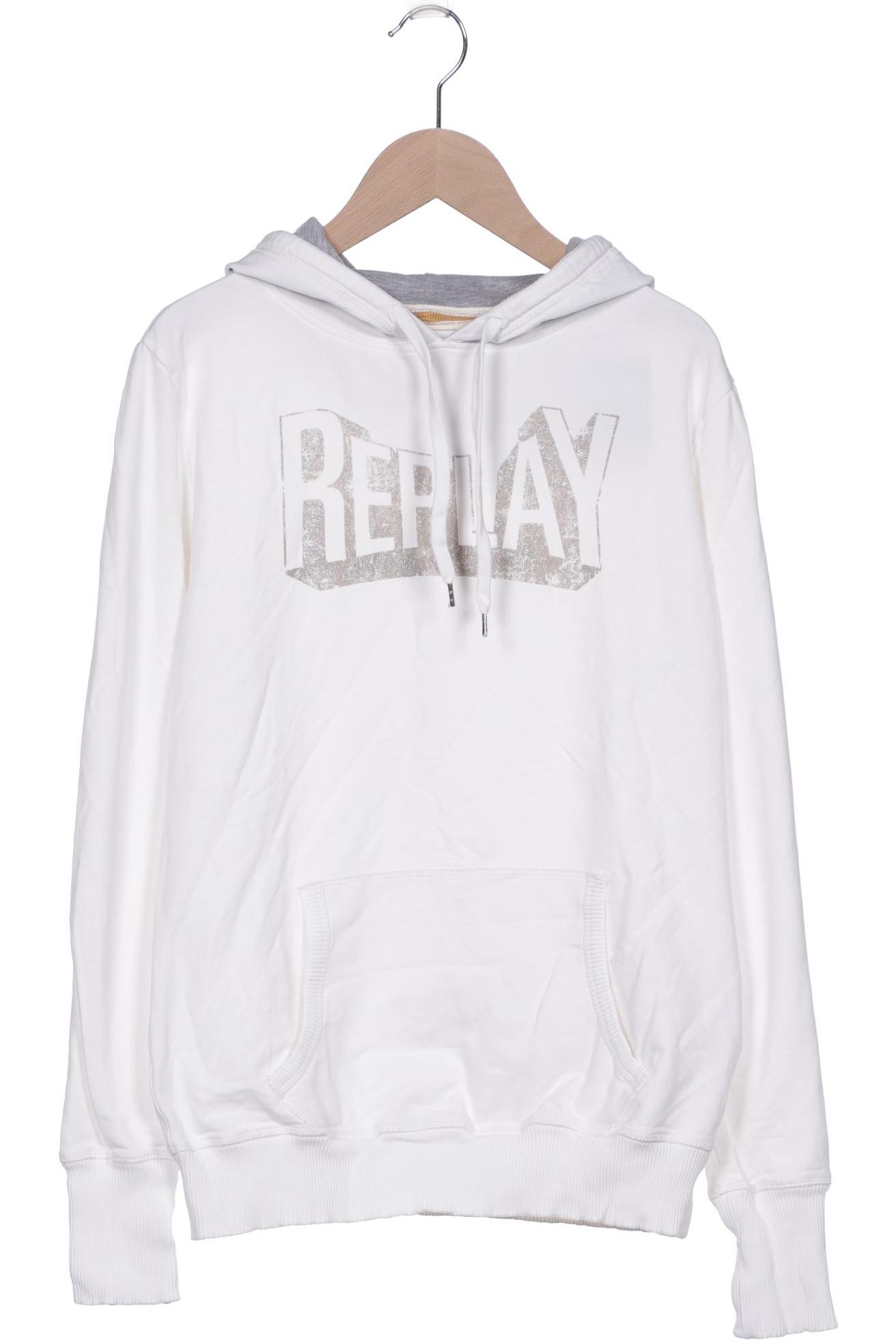 

Replay Damen Kapuzenpullover, weiß