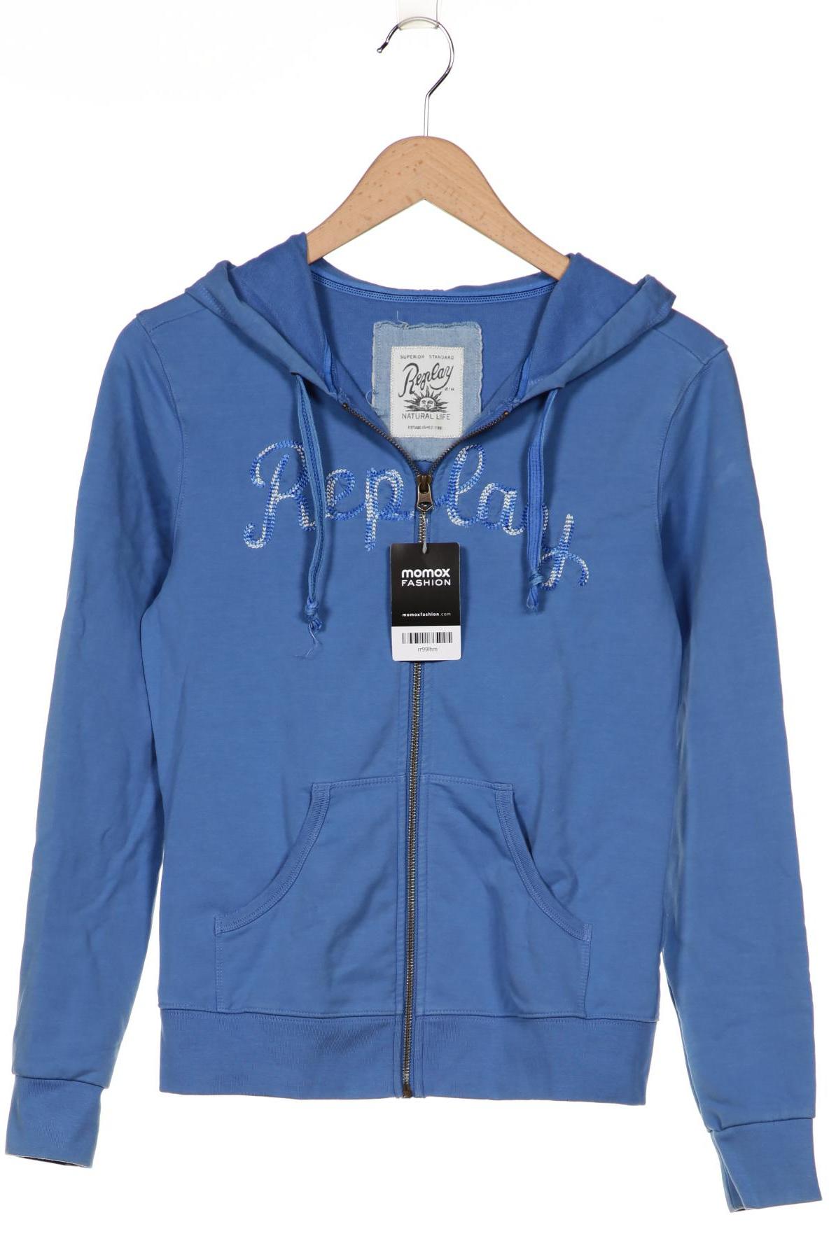 

Replay Damen Kapuzenpullover, blau, Gr. 42