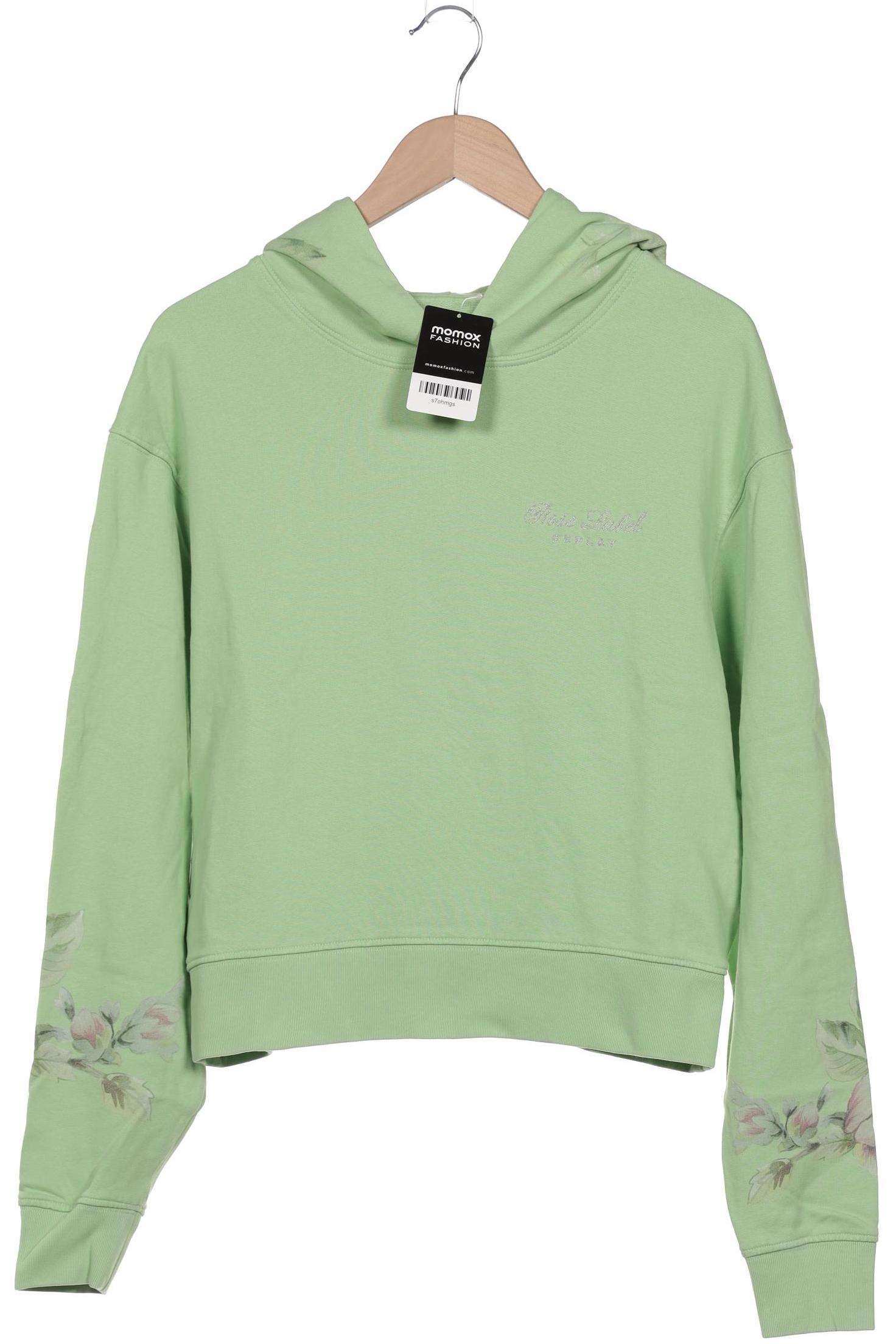 

Replay Damen Kapuzenpullover, hellgrün, Gr. 34