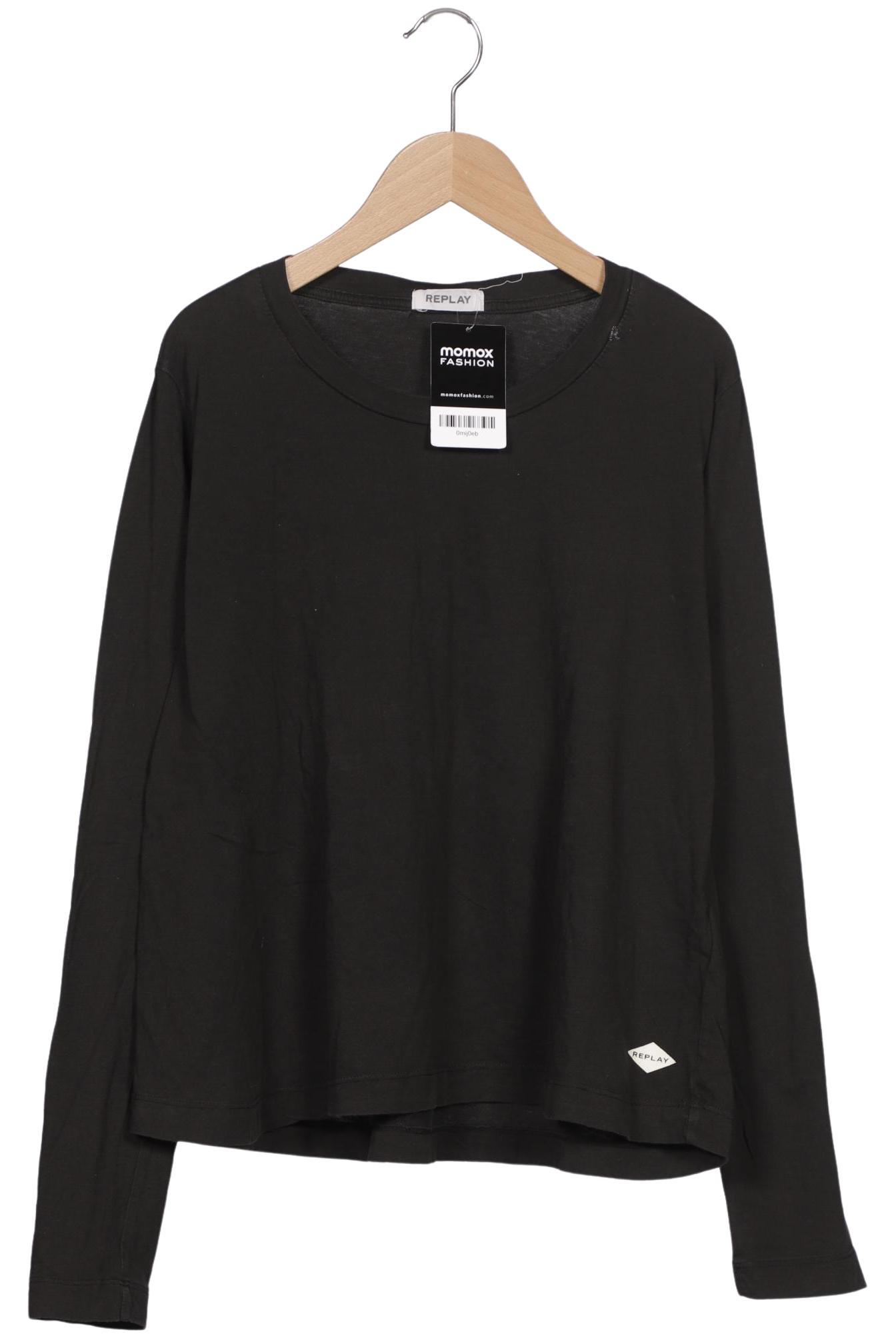 

Replay Damen Langarmshirt, schwarz, Gr. 38