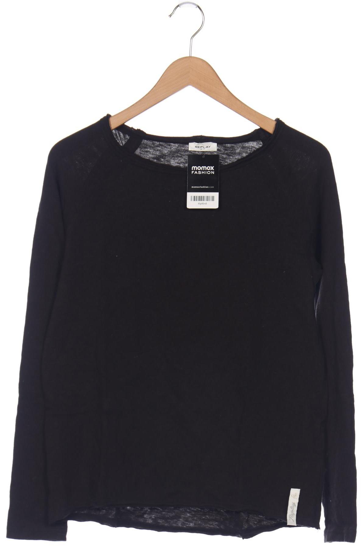 

Replay Damen Langarmshirt, schwarz