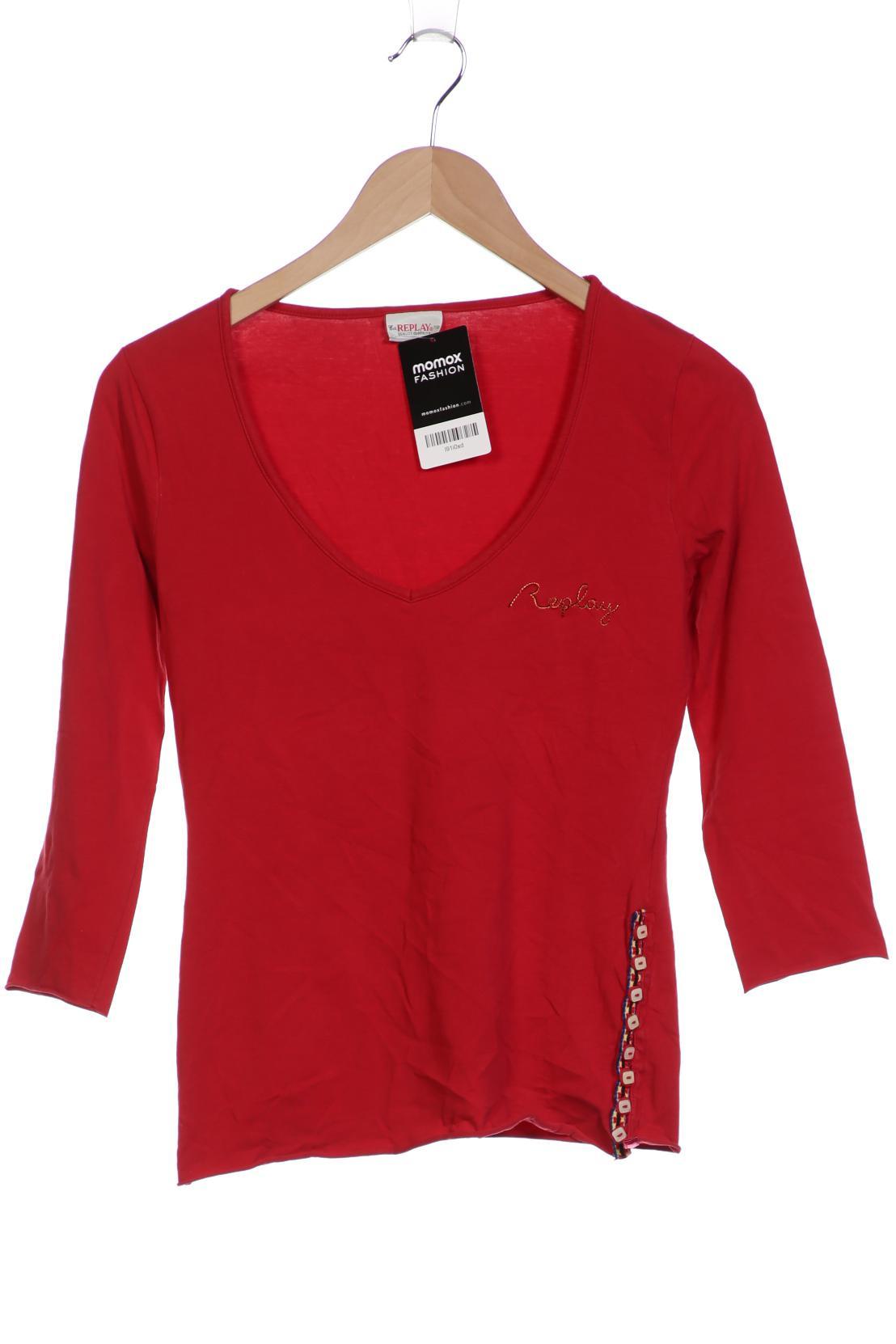 

Replay Damen Langarmshirt, rot, Gr. 42