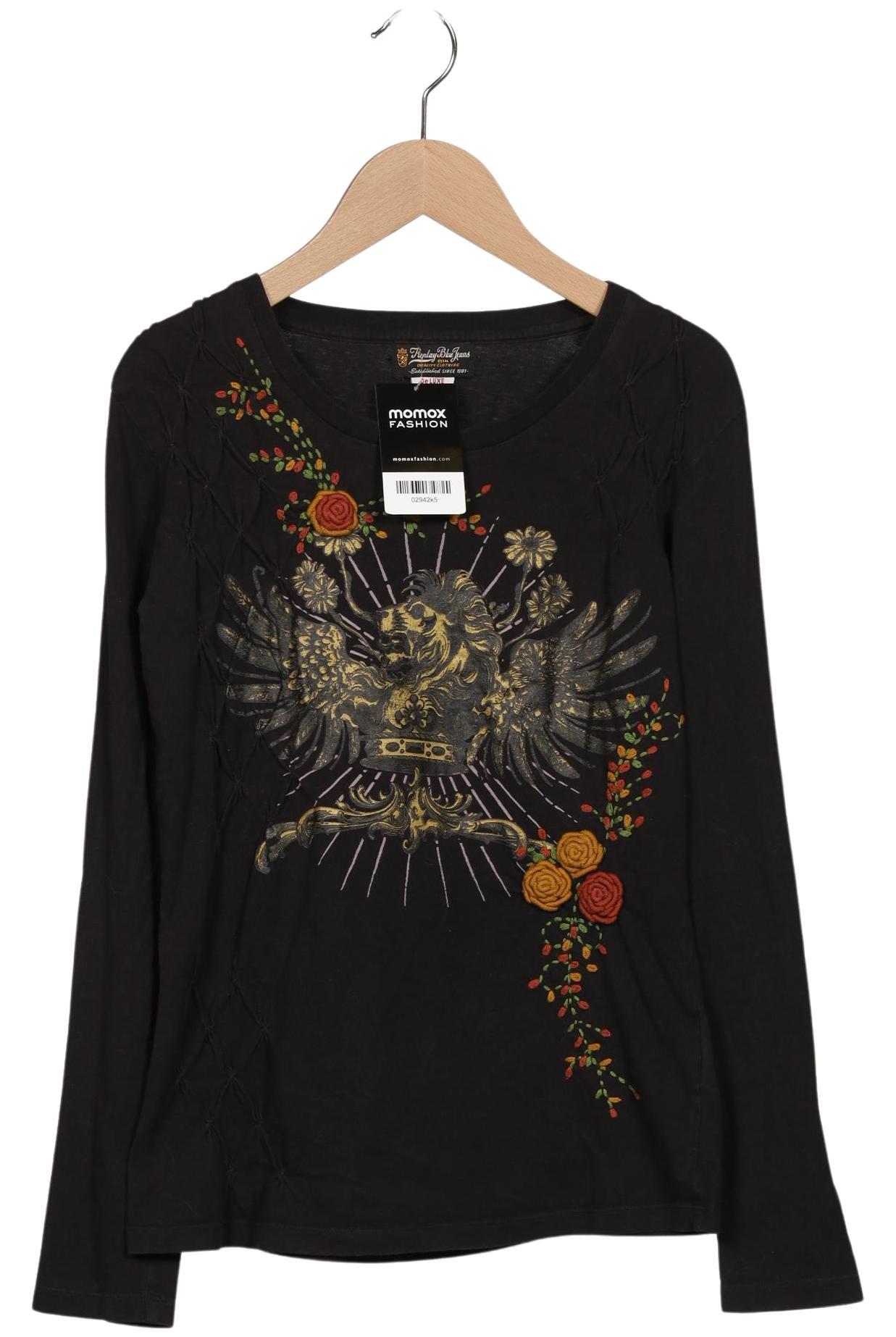 

Replay Damen Langarmshirt, schwarz, Gr. 36