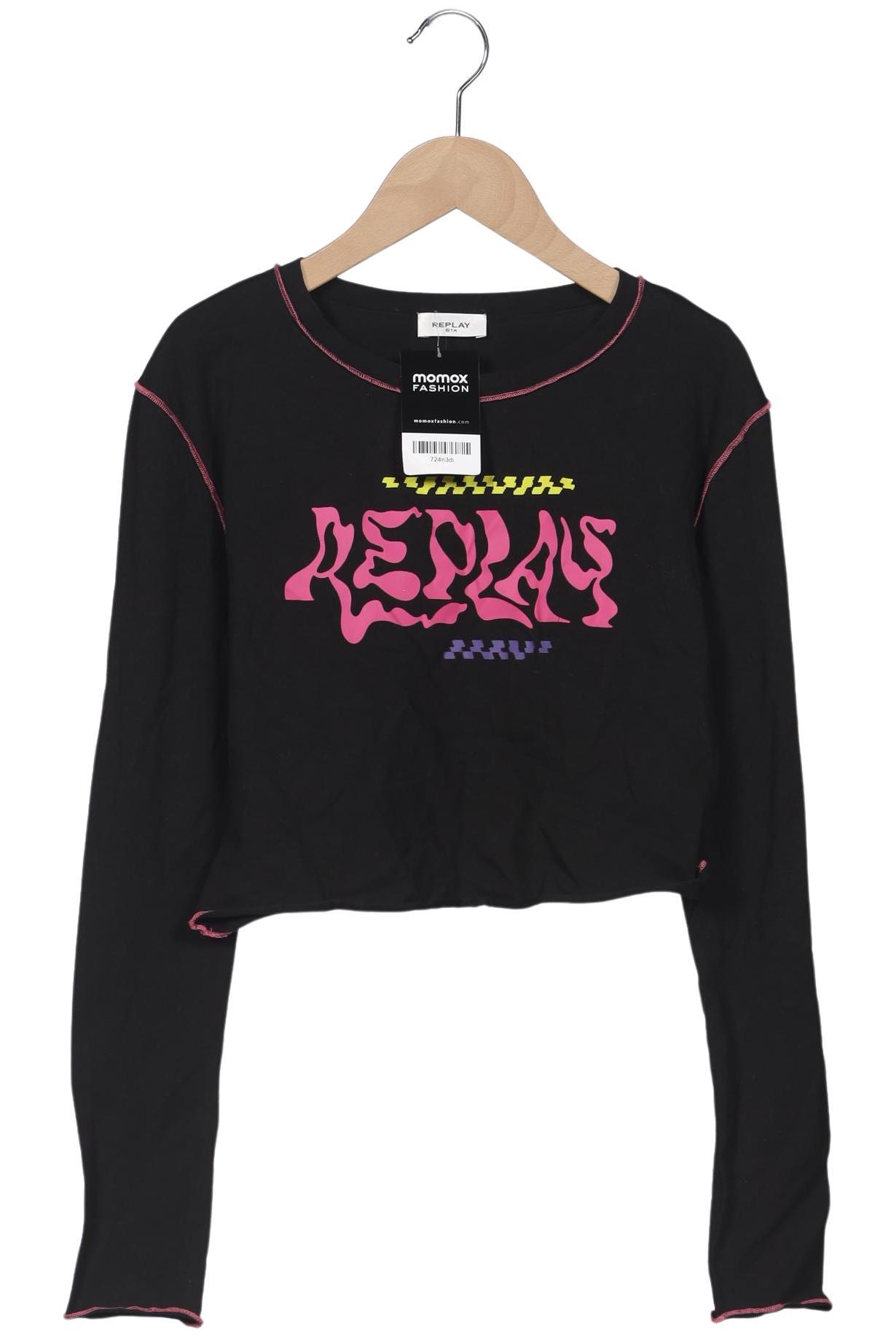 

Replay Damen Langarmshirt, schwarz, Gr. 42