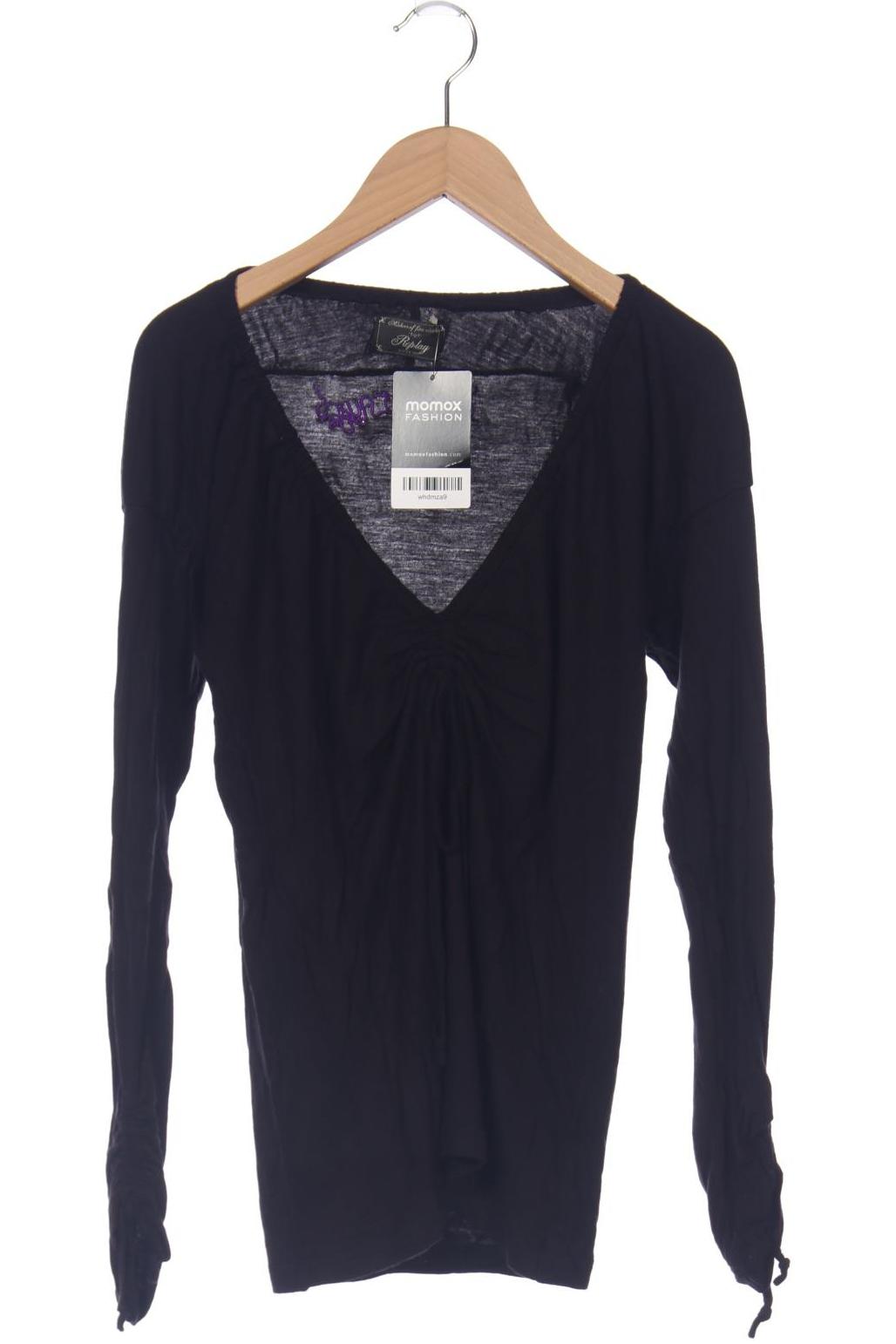 

Replay Damen Langarmshirt, schwarz