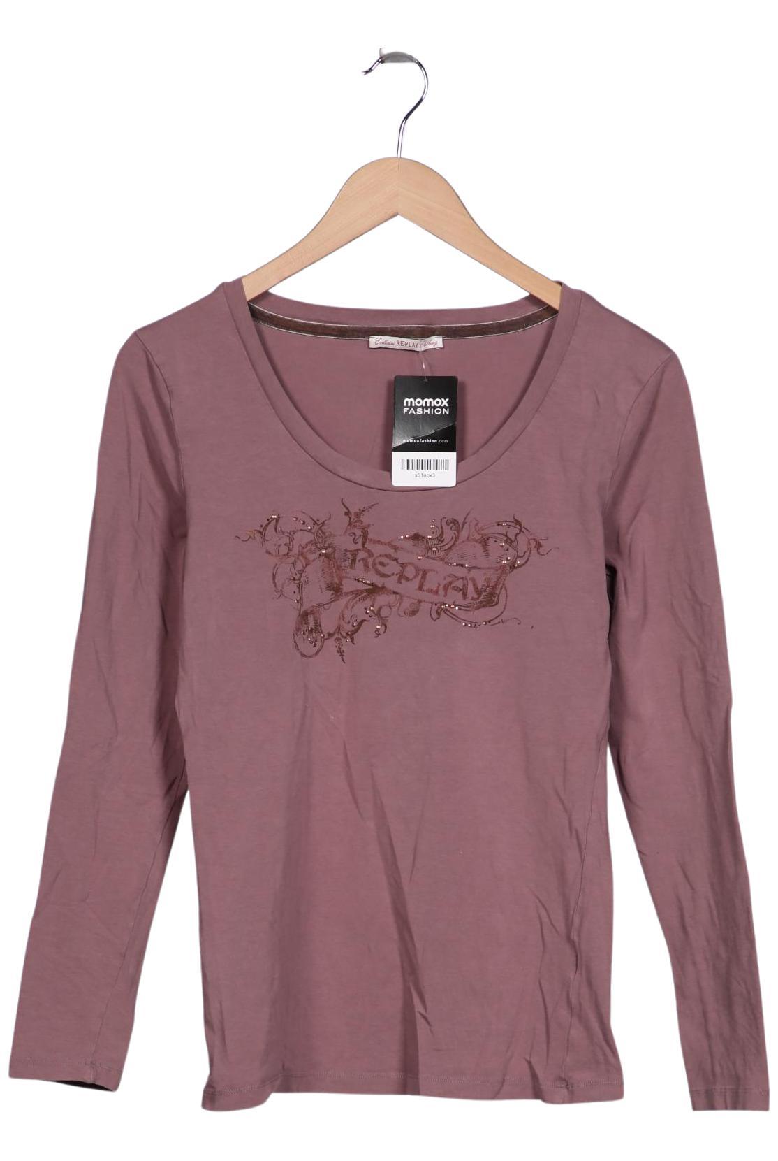 

Replay Damen Langarmshirt, pink, Gr. 44