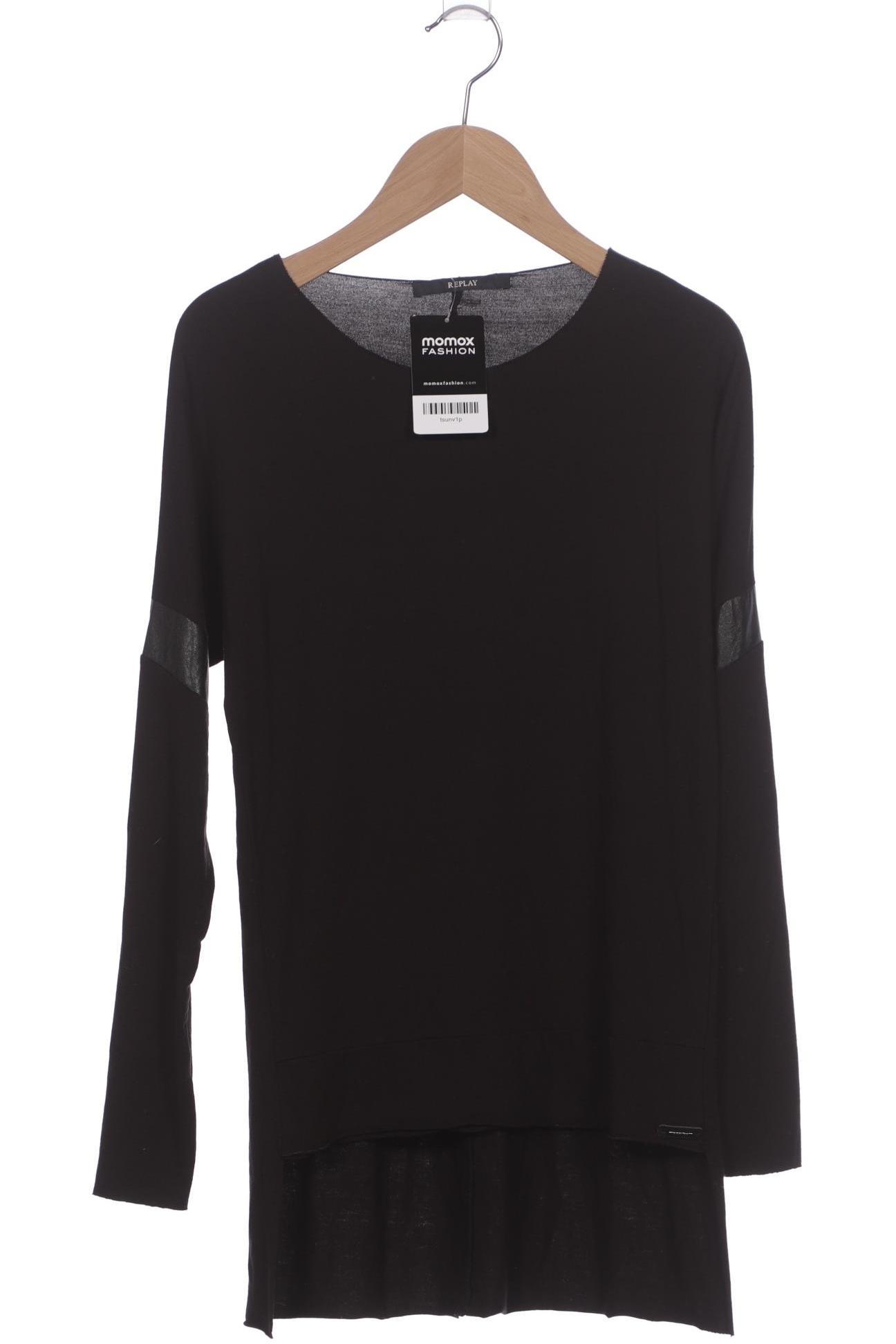

Replay Damen Langarmshirt, schwarz, Gr. 34