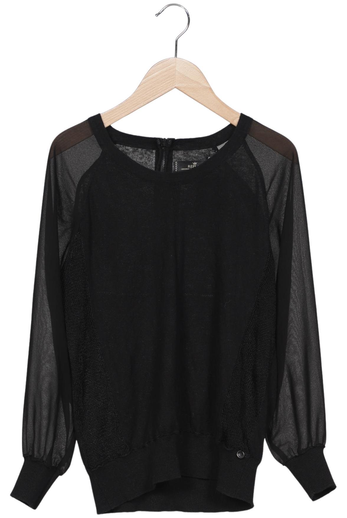 

Replay Damen Langarmshirt, schwarz, Gr. 42