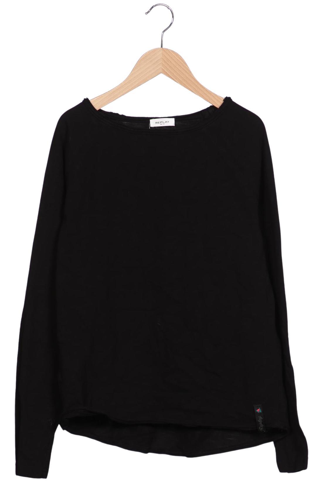 

Replay Damen Langarmshirt, schwarz, Gr. 36