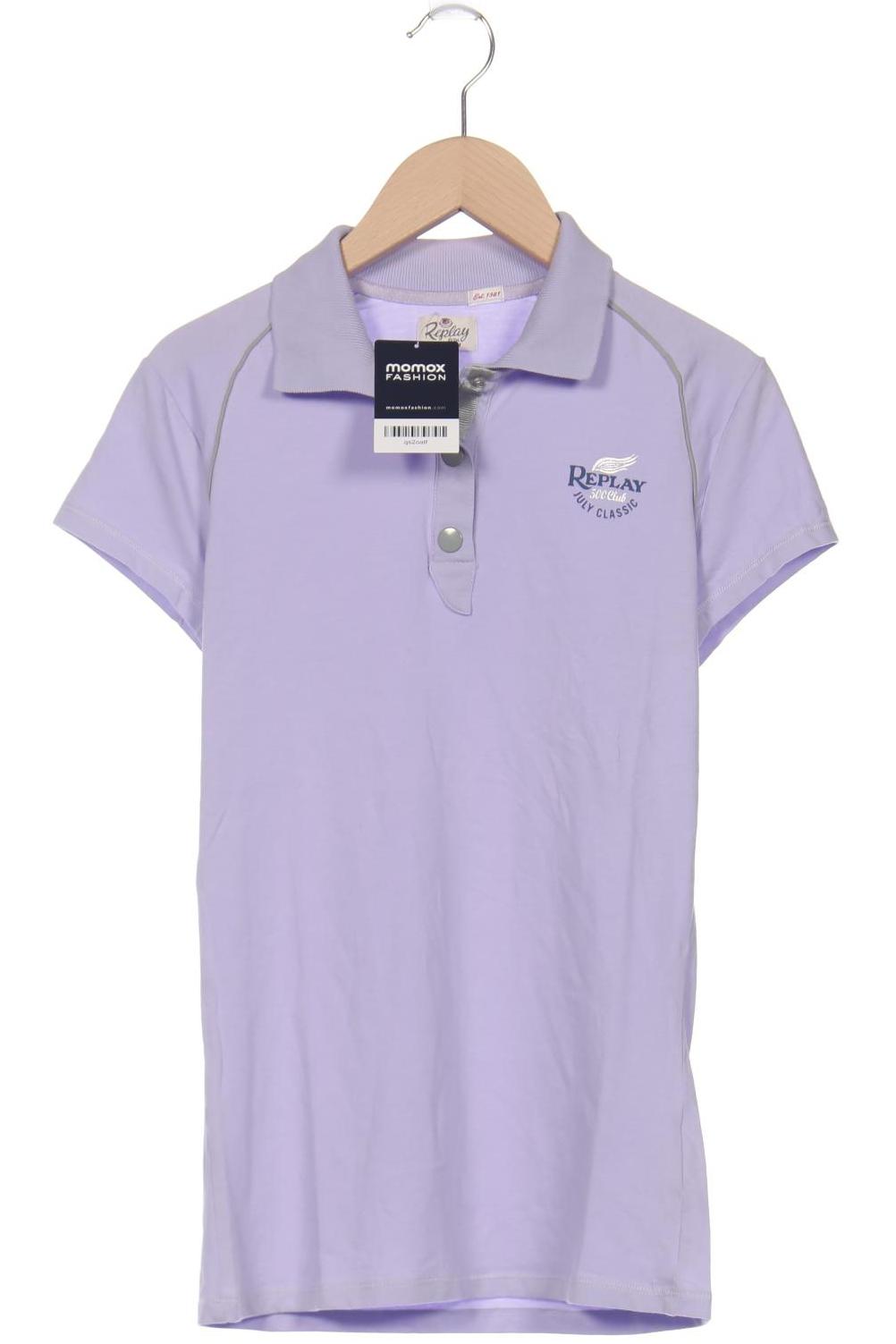 

Replay Damen Poloshirt, flieder, Gr. 42