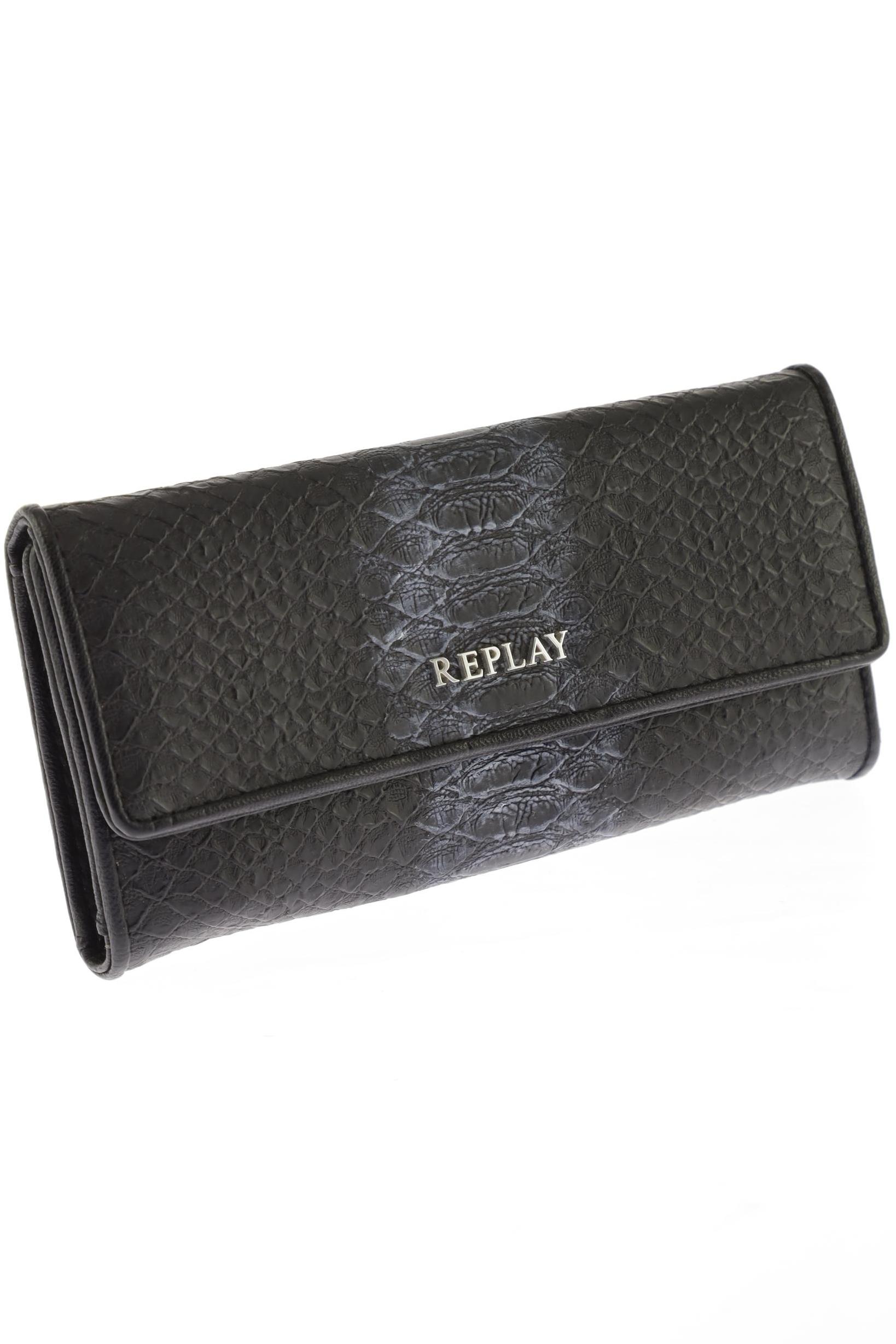 

Replay Damen Portemonnaie, schwarz, Gr.
