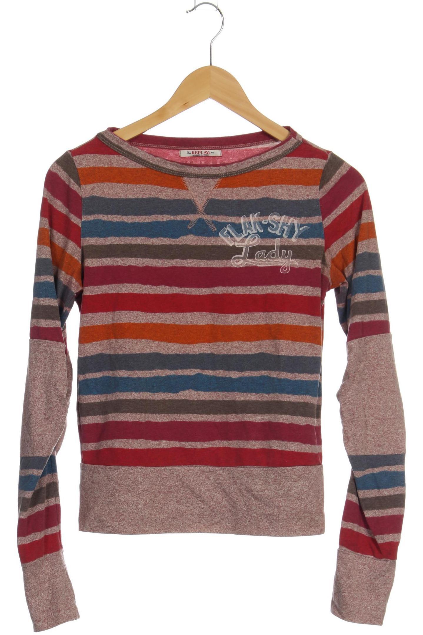 

Replay Damen Langarmshirt, mehrfarbig, Gr.