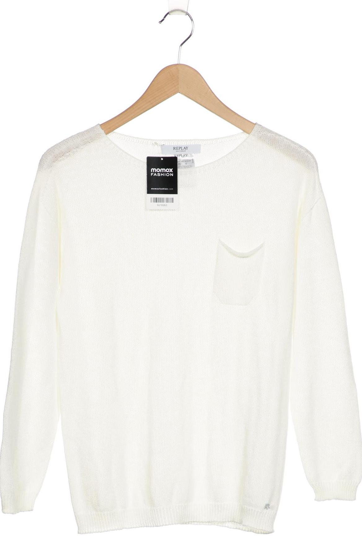 

Replay Damen Pullover, cremeweiß