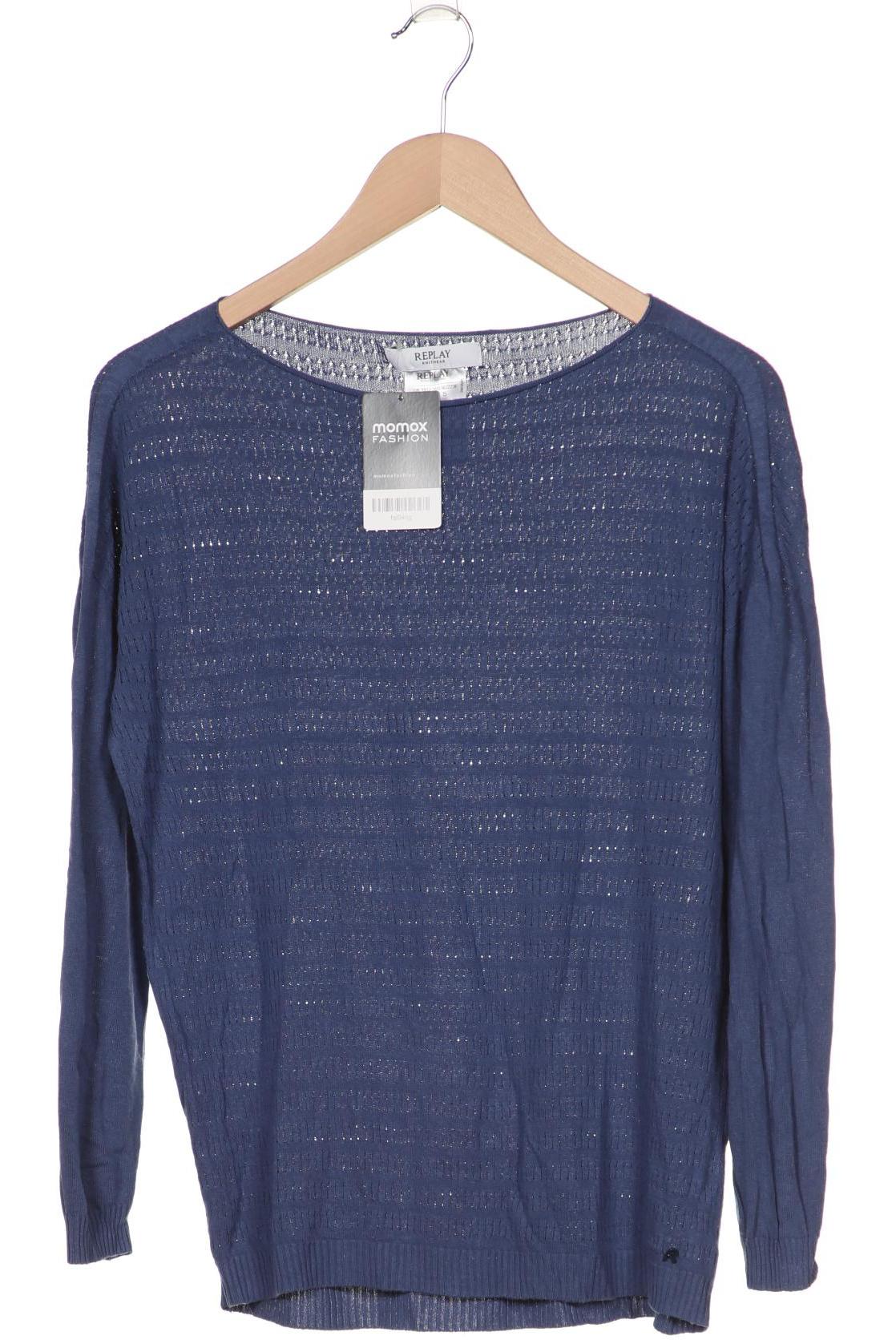 

Replay Damen Pullover, blau
