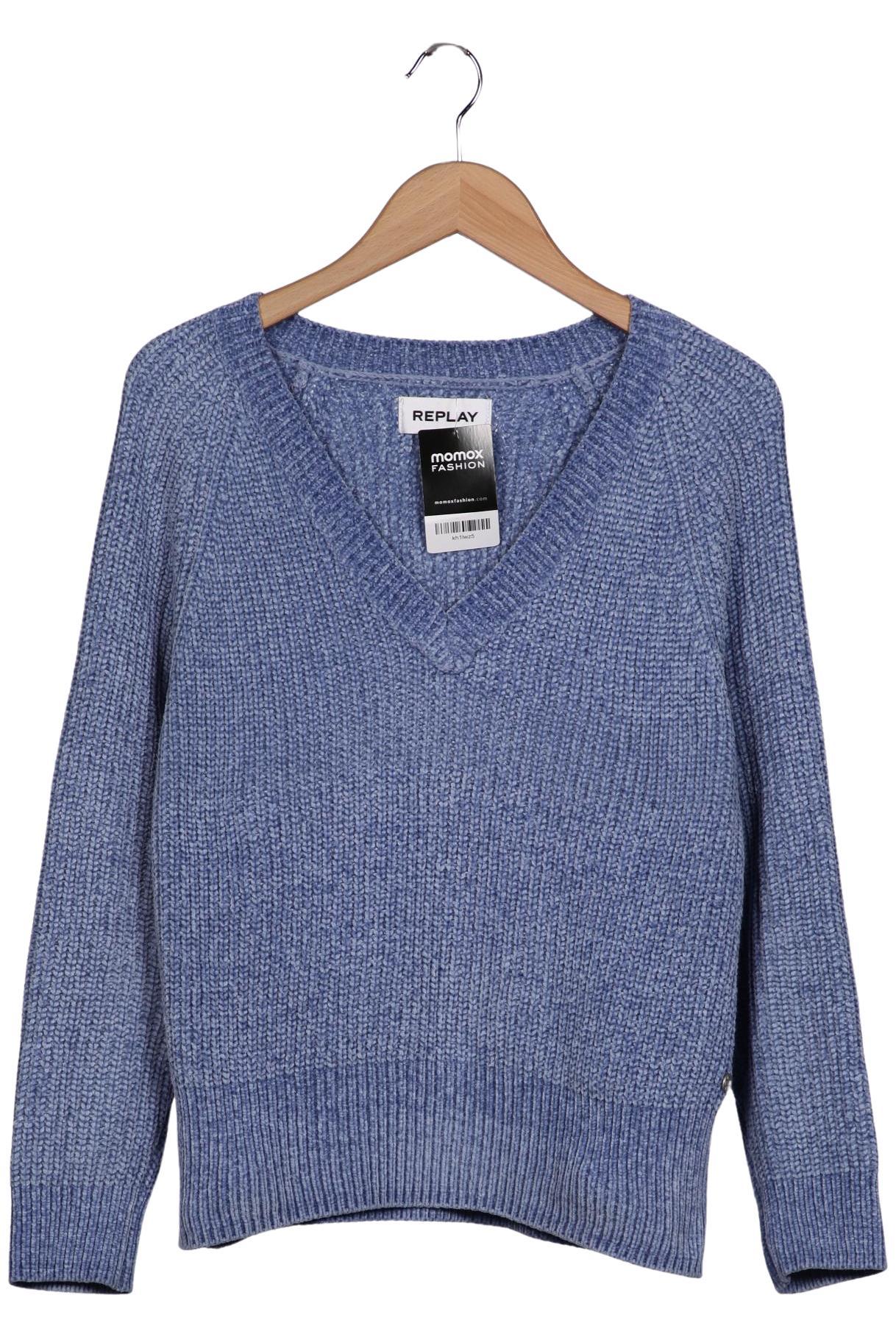 

Replay Damen Pullover, blau, Gr. 34