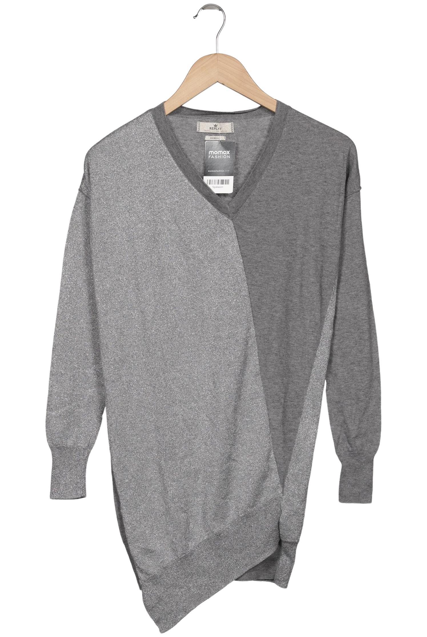 

Replay Damen Pullover, silber, Gr. 34