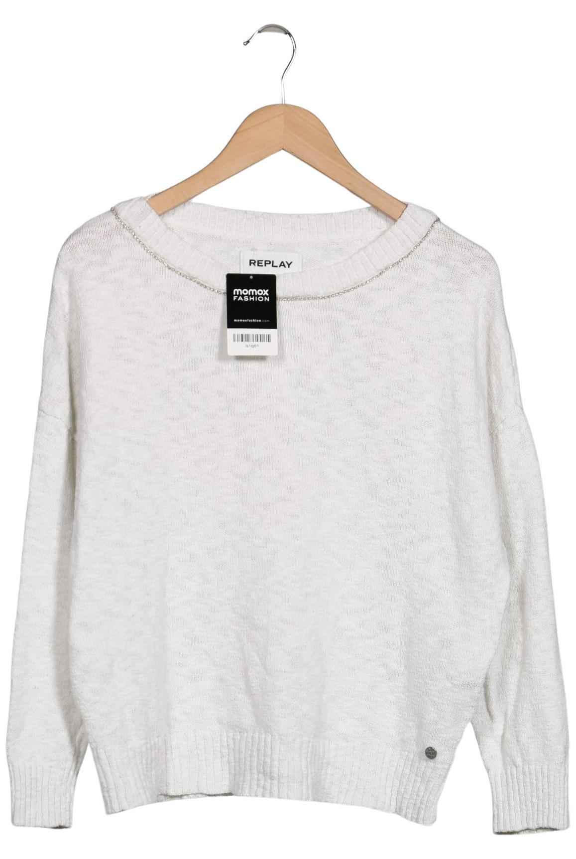

Replay Damen Pullover, weiß, Gr. 38