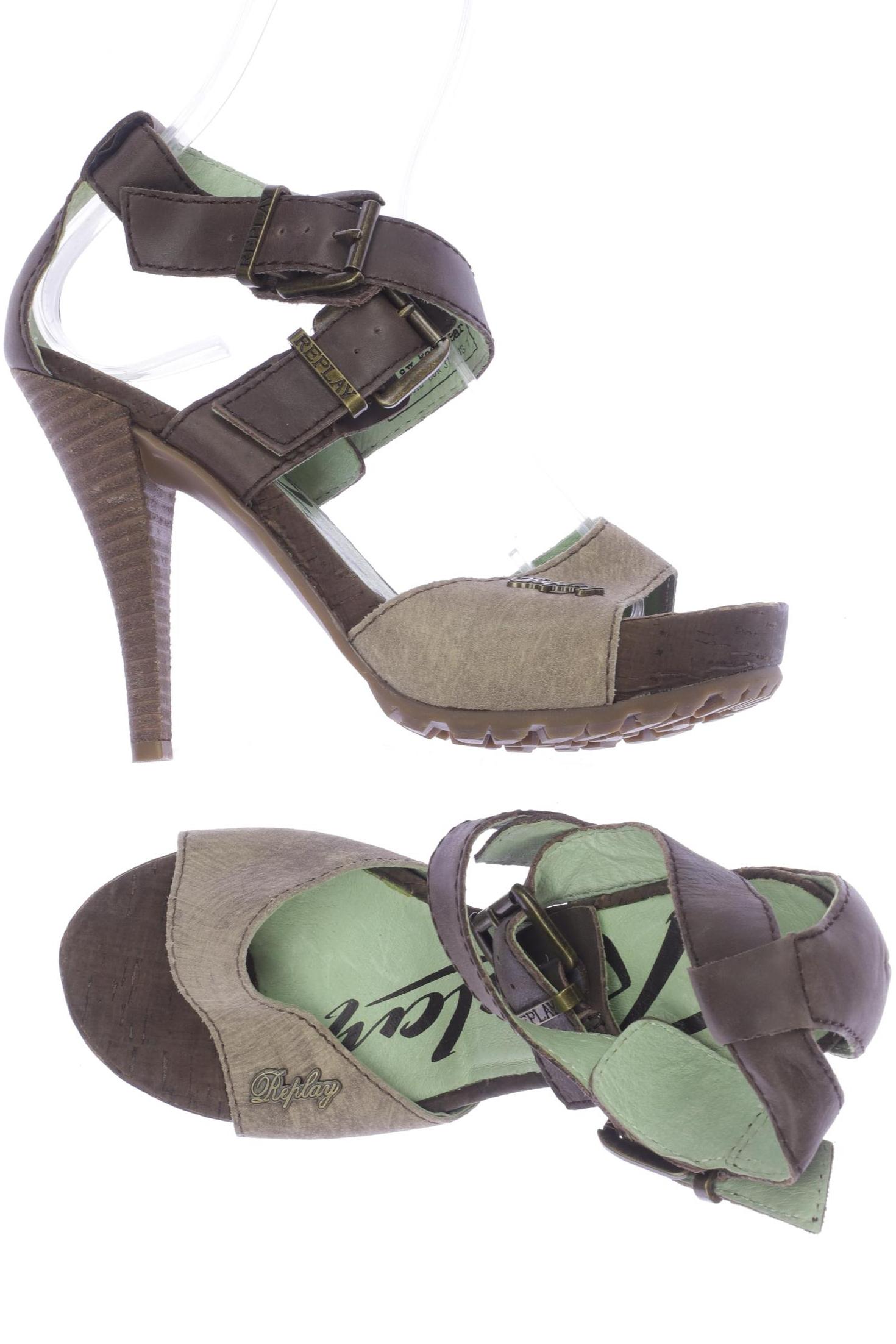 

Replay Damen Sandale, beige, Gr. 37